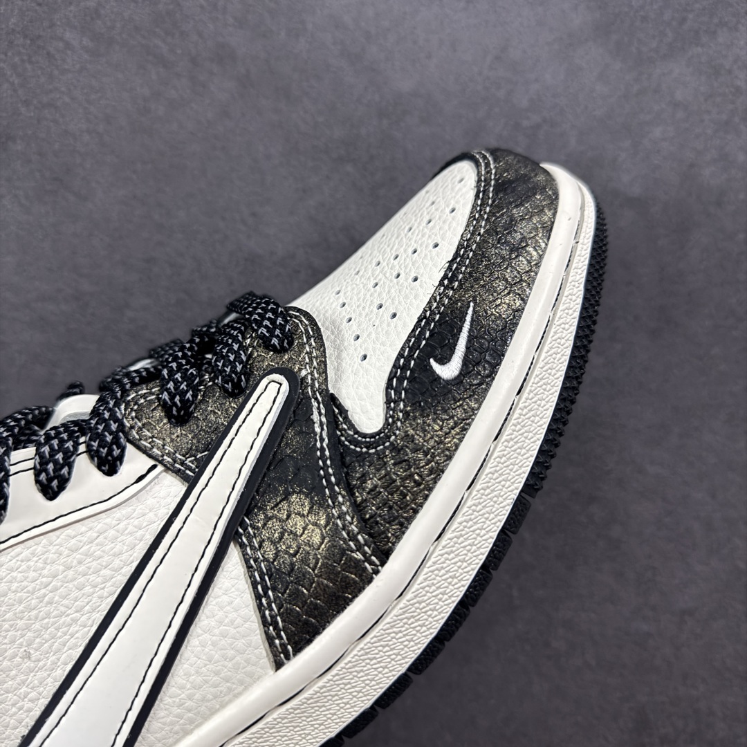 260 【定制版】Stussy x Air Jordan 1 Low 定制配色 斯图西联名 乔1 AJ1经典低帮休闲百搭板鞋 XF8698-075
