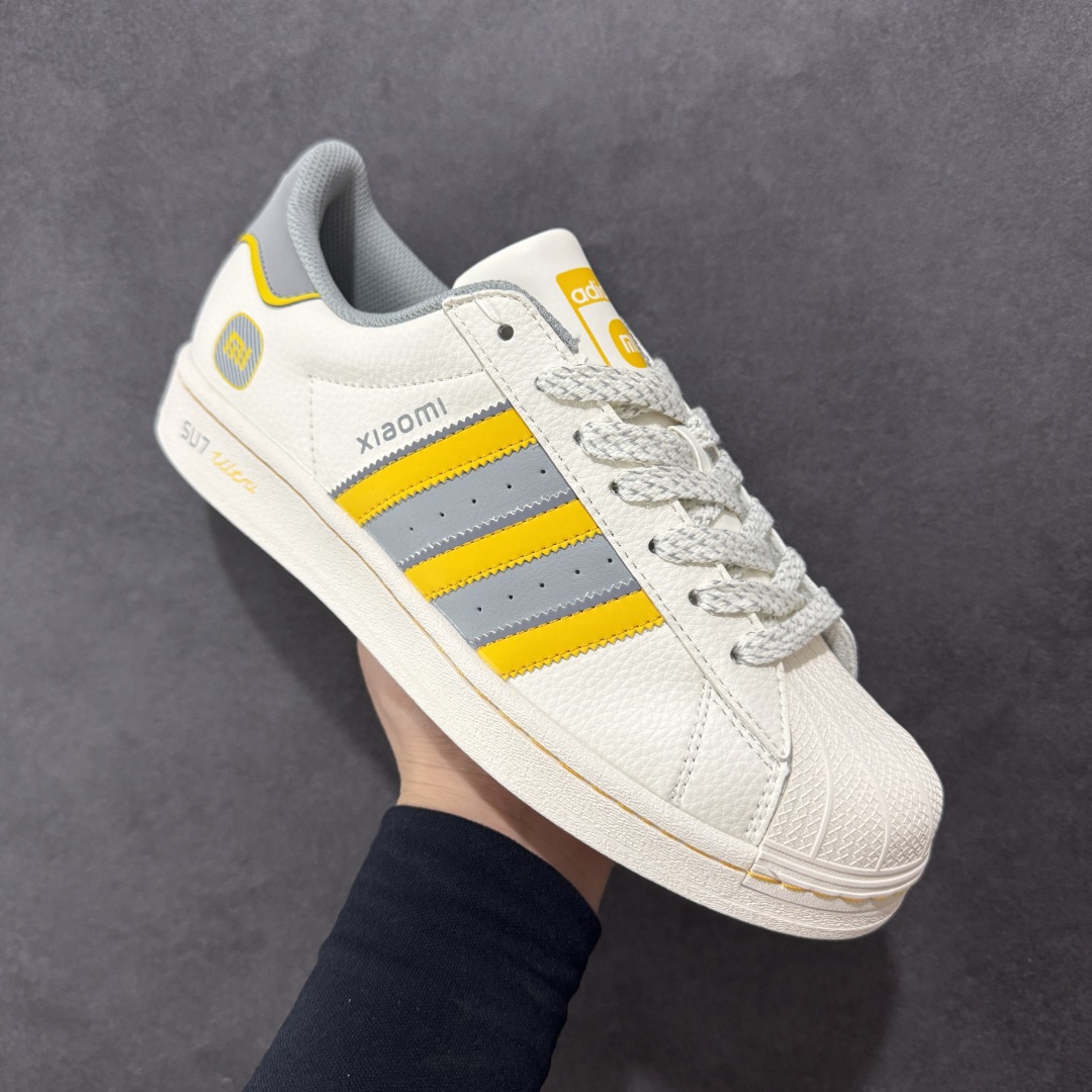  
【定制版】AD Originals Superstar x SU7 Ultra 82 贝壳头 白灰黄