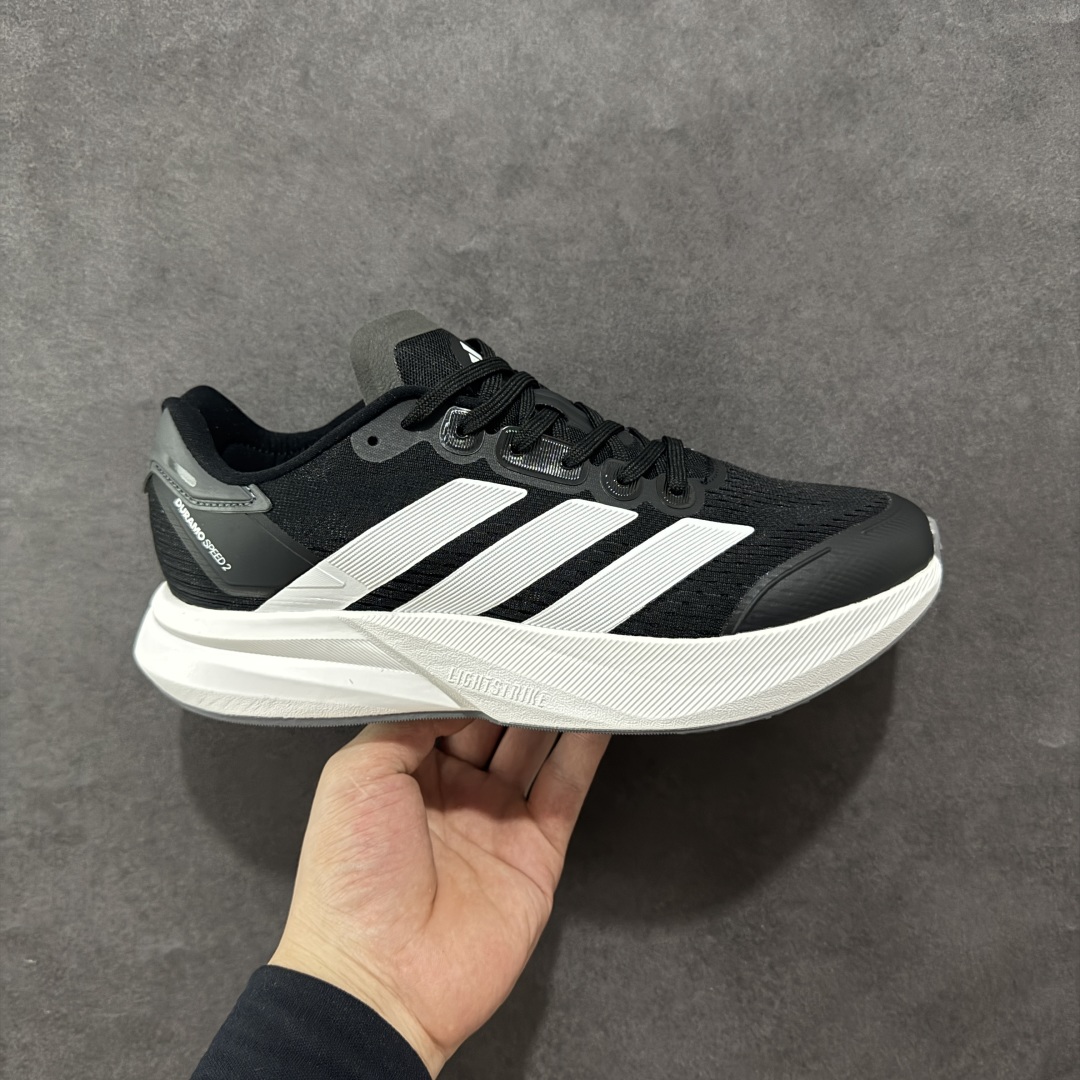 Adizero DURAMO SPEED 2代防滑耐磨 低帮 休闲跑步鞋 IH8206