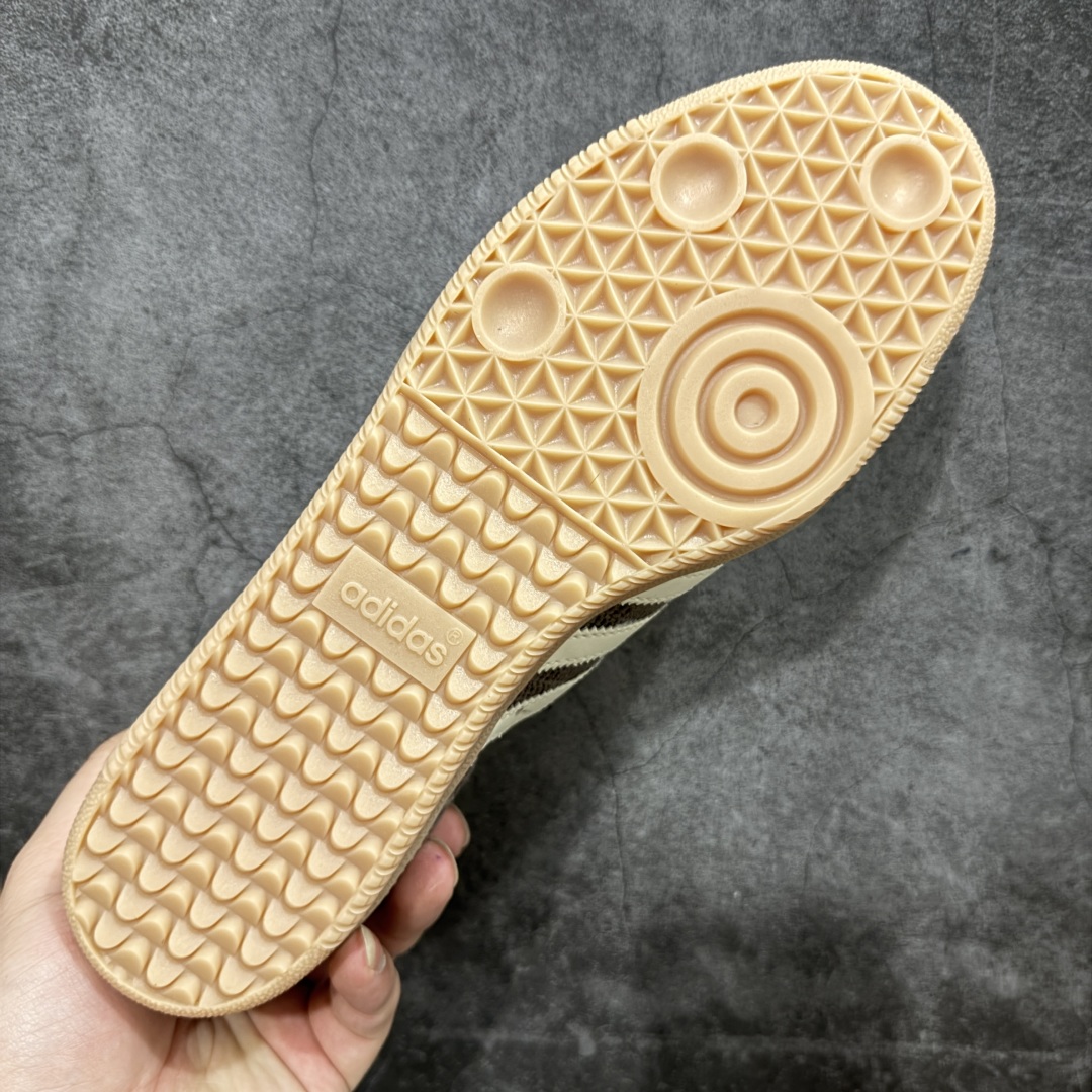 200 【纯原全头层】阿迪达斯/三叶草Adidas Originals Samba OG桑巴舞系列绅士德训足球风百搭低帮休闲运动板鞋“编织巧克力棕 JI3184