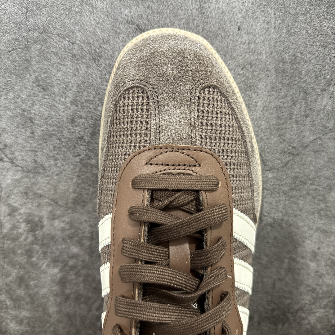 200 【纯原全头层】阿迪达斯/三叶草Adidas Originals Samba OG桑巴舞系列绅士德训足球风百搭低帮休闲运动板鞋“编织巧克力棕 JI3184