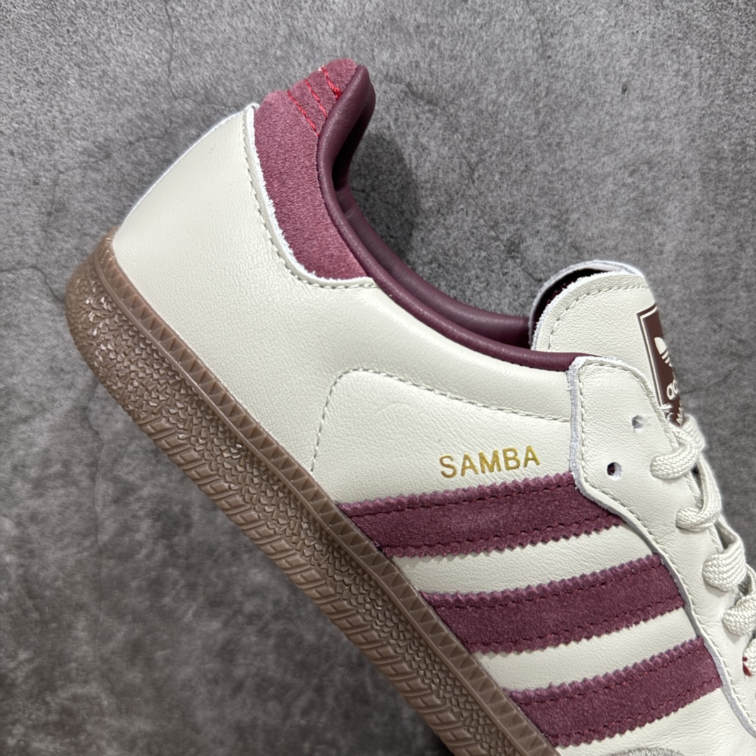 220 Adidas Originals Samba 桑巴德训鞋 灰红 ID1482