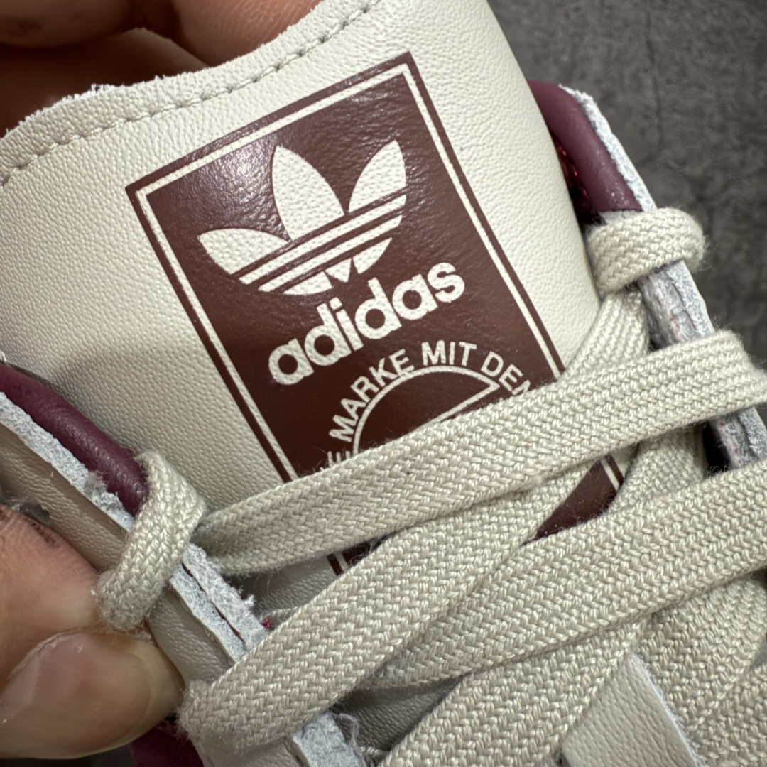 图片[5]-【CG纯原】市面最顶级品质没有之一！ 此版鞋身全部采用进口原厂头层皮 原厂头层 区分市面偷工减料！ Adidas Originals Samba 桑巴德训鞋 灰红 原版原楦原材，99.999%还原度 鞋带都是原厂的，系鞋带的方式都同步ZP！ 货号：ID1482 尺码：36 36.5 37 38 38.5 39 40 40.5 41 42 42.5 43 44 44.5 45-选品中心
