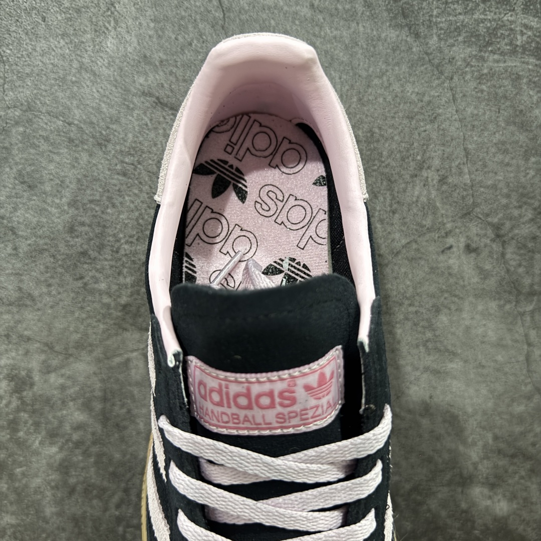 220 【纯原Top版】Adidas Handball Spezial 阿迪达斯经典款牛皮复古休闲板鞋 黑粉生胶 IF7087