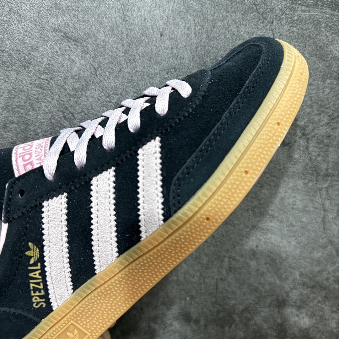 220 【纯原Top版】Adidas Handball Spezial 阿迪达斯经典款牛皮复古休闲板鞋 黑粉生胶 IF7087