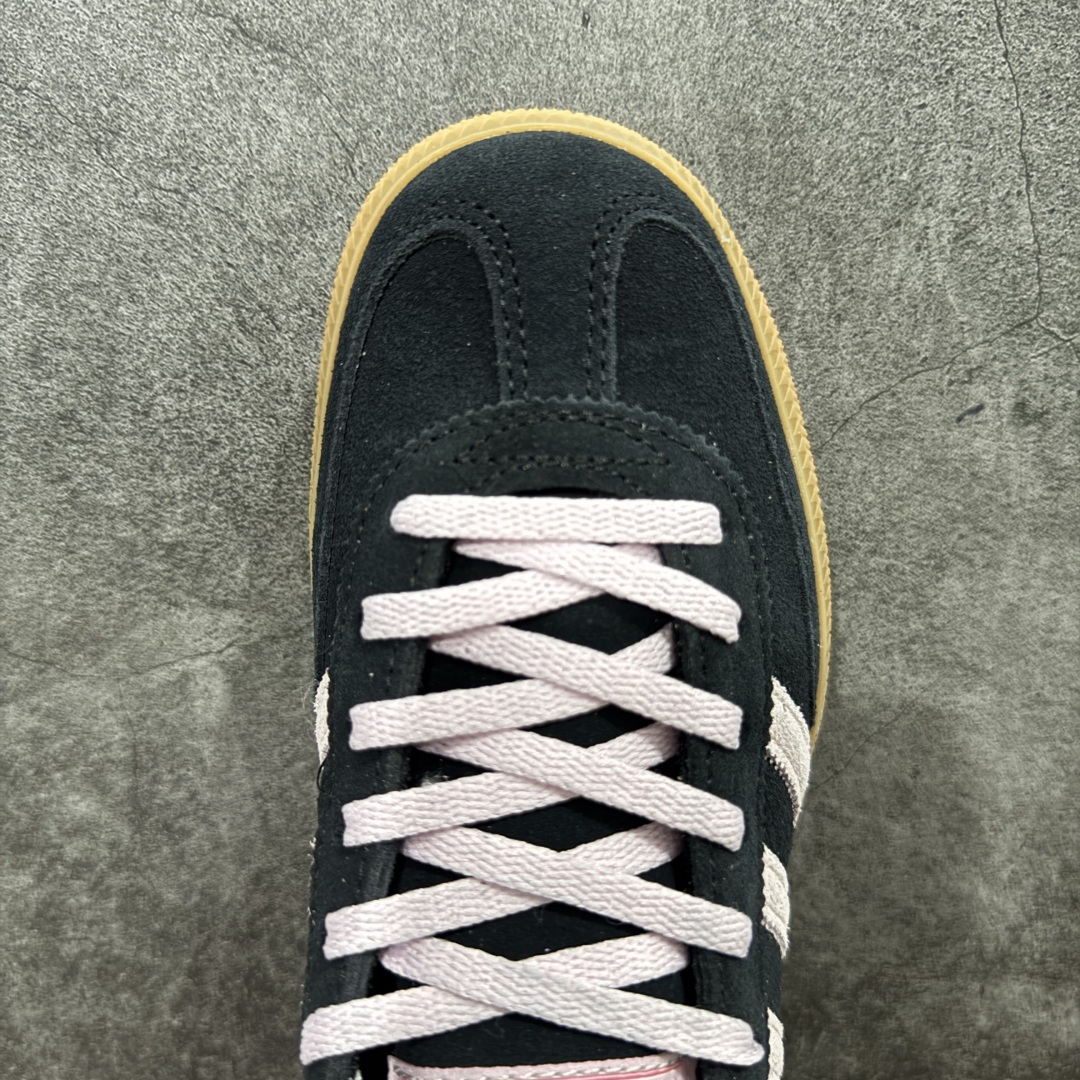 220 【纯原Top版】Adidas Handball Spezial 阿迪达斯经典款牛皮复古休闲板鞋 黑粉生胶 IF7087