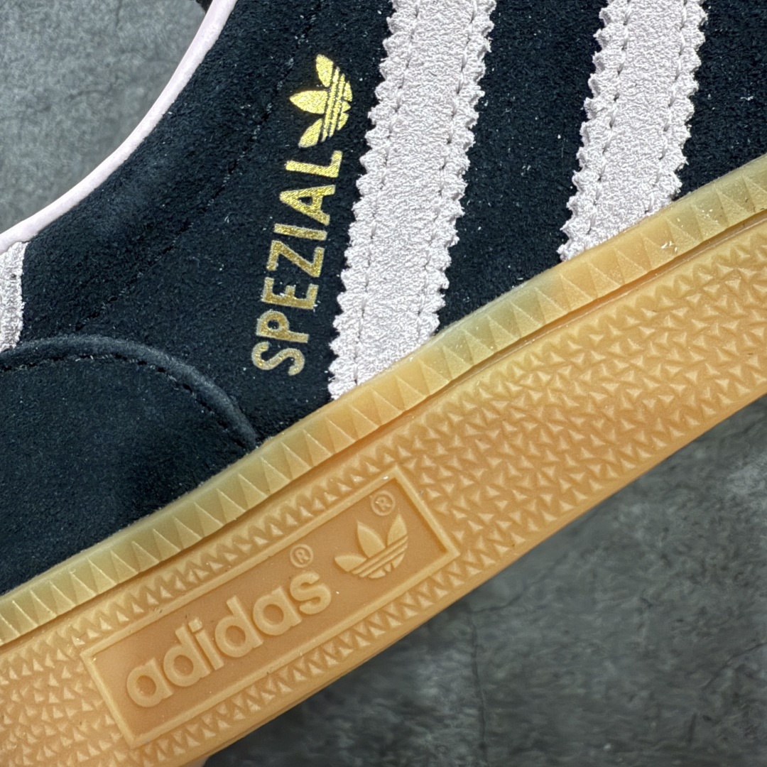 图片[2]-【纯原Top版】Adidas Handball Spezial 阿迪达斯经典款牛皮复古休闲板鞋 黑粉生胶 IF7087 原厂原档案开发出品 皮料切割干净无任何毛边 鞋型细节完美 超高清洁度 市场最高版本 尺码：35.5 36 36.5 37 38 38.5 39 40 40.5 41 42 42.5 43 44 44.5 45-选品中心