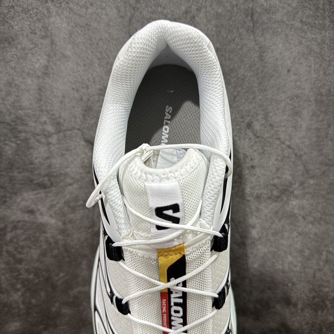 图片[8]-【PZ纯原】SALOMON XT-6 萨洛蒙潮流越野机能户外功能鞋 哈士奇 413173 全新版本出货 好货不怕晚 品质 细节 材料都是肉眼可以见！ 售前售后也是其它工厂无法匹敌！ 纯原外贸平台特供订单 耗时半年巨作 全套原纸板楦头开发 原厂特供网布配套加持 确保原汁原味 完美呈现版型 原档数据独家私模五层组合大底 原装Ortholite轻量化鞋垫 中底布带钢印编号 原厂TPU锁扣 进口港宝加持 后跟自然饱满 还原公司包裹性 鞋面以“锯齿”状的包裹系统呈现 在基色底之下加入了各种色点缀 将公司的最新技术和时尚前卫的造型融入耐用的长跑款式中 鞋面由 TPU 薄膜制成 并焊接在高耐磨网眼上 使其既时尚又坚固 由 ACS底盘支撑 可增强稳定性和支撑力 以及由橡胶凸耳 Contragrip外底覆盖的 EVA 缓冲中底 旨在应对崎岖的地形 鞋舌上的彩色Salomon 标签、Quicklace 系统以及鞋头、鞋舌和鞋跟上的附加品牌使细节更加完美 让穿着者可以轻松驾驭户外与通勤下的任何运动生活场景 无缝鞋身户外随意纵横 颜值与脚感兼备 出街通勤 绝对非常吸睛 你值得拥有 尺码：36 36.5 37.5 38 38.5 39 40 40.5 41 42 42.5 43 44 44.5 45-选品中心