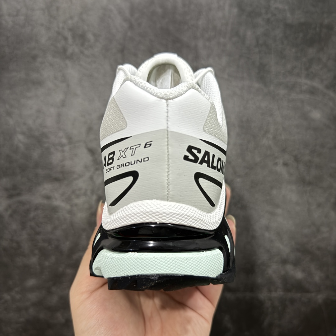 图片[4]-【PZ纯原】SALOMON XT-6 萨洛蒙潮流越野机能户外功能鞋 哈士奇 413173 全新版本出货 好货不怕晚 品质 细节 材料都是肉眼可以见！ 售前售后也是其它工厂无法匹敌！ 纯原外贸平台特供订单 耗时半年巨作 全套原纸板楦头开发 原厂特供网布配套加持 确保原汁原味 完美呈现版型 原档数据独家私模五层组合大底 原装Ortholite轻量化鞋垫 中底布带钢印编号 原厂TPU锁扣 进口港宝加持 后跟自然饱满 还原公司包裹性 鞋面以“锯齿”状的包裹系统呈现 在基色底之下加入了各种色点缀 将公司的最新技术和时尚前卫的造型融入耐用的长跑款式中 鞋面由 TPU 薄膜制成 并焊接在高耐磨网眼上 使其既时尚又坚固 由 ACS底盘支撑 可增强稳定性和支撑力 以及由橡胶凸耳 Contragrip外底覆盖的 EVA 缓冲中底 旨在应对崎岖的地形 鞋舌上的彩色Salomon 标签、Quicklace 系统以及鞋头、鞋舌和鞋跟上的附加品牌使细节更加完美 让穿着者可以轻松驾驭户外与通勤下的任何运动生活场景 无缝鞋身户外随意纵横 颜值与脚感兼备 出街通勤 绝对非常吸睛 你值得拥有 尺码：36 36.5 37.5 38 38.5 39 40 40.5 41 42 42.5 43 44 44.5 45-选品中心