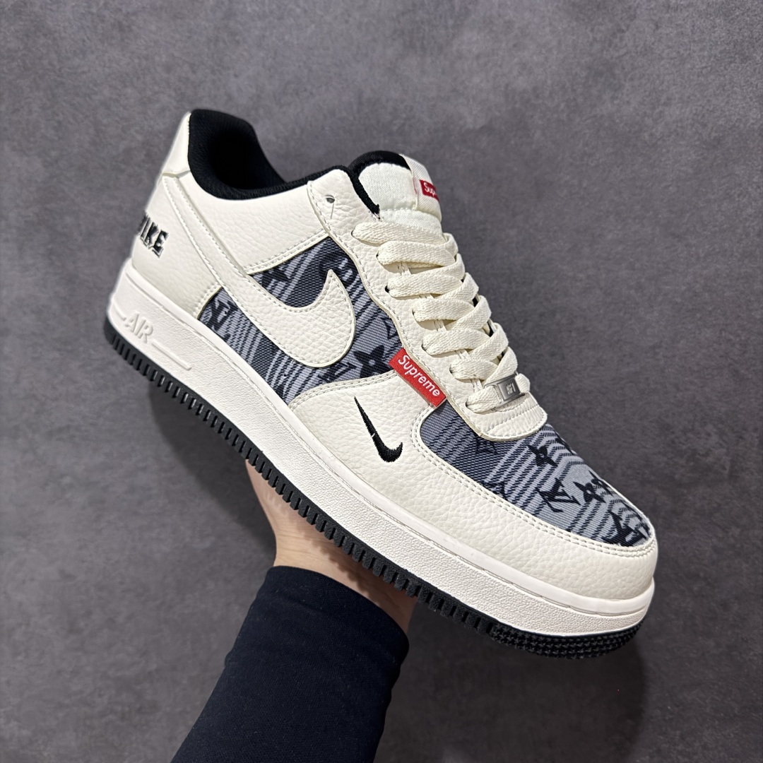 260 【定制版】Nike Air Force 1 Low 07 x Supreme 白黑小勾 BZ68808-108