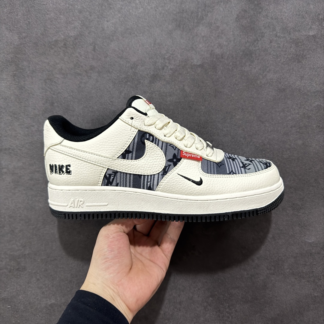 260 【定制版】Nike Air Force 1 Low 07 x Supreme 白黑小勾 BZ68808-108
