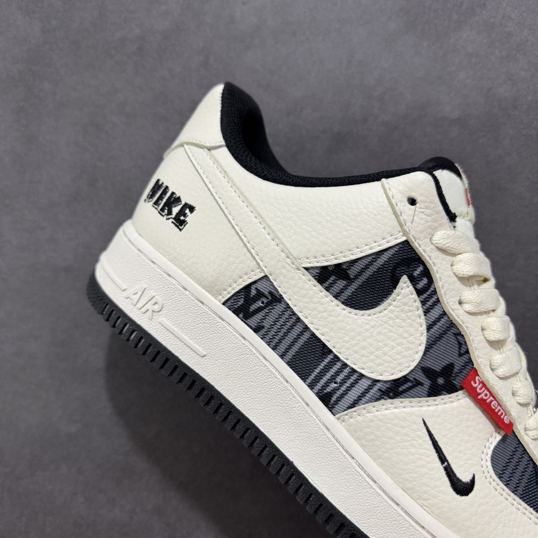 260 【定制版】Nike Air Force 1 Low 07 x Supreme 白黑小勾 BZ68808-108