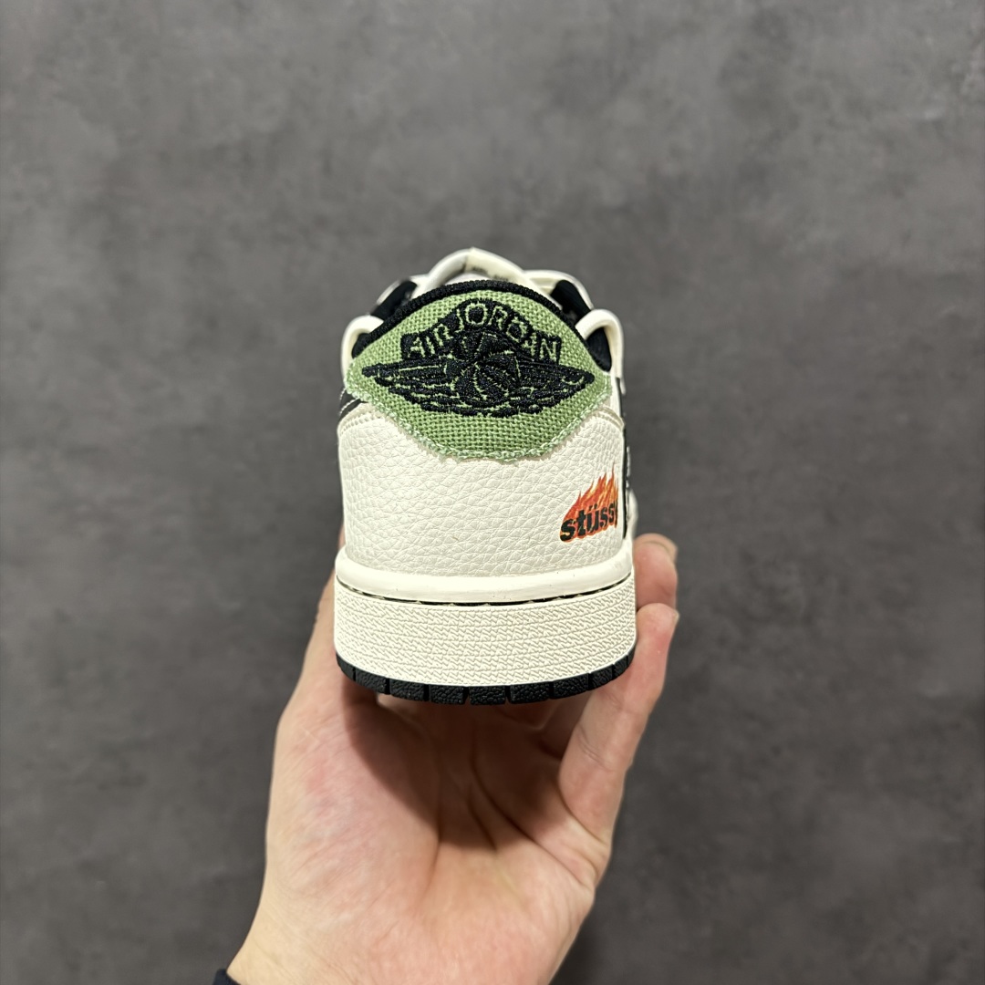 300 【定制版】Travis Scott x Fragment Design x Air Jordan 1 Low OG SP AJ1 斯图西联名 米绿帆布抽绳 低帮文化休闲板鞋 DM6868-102