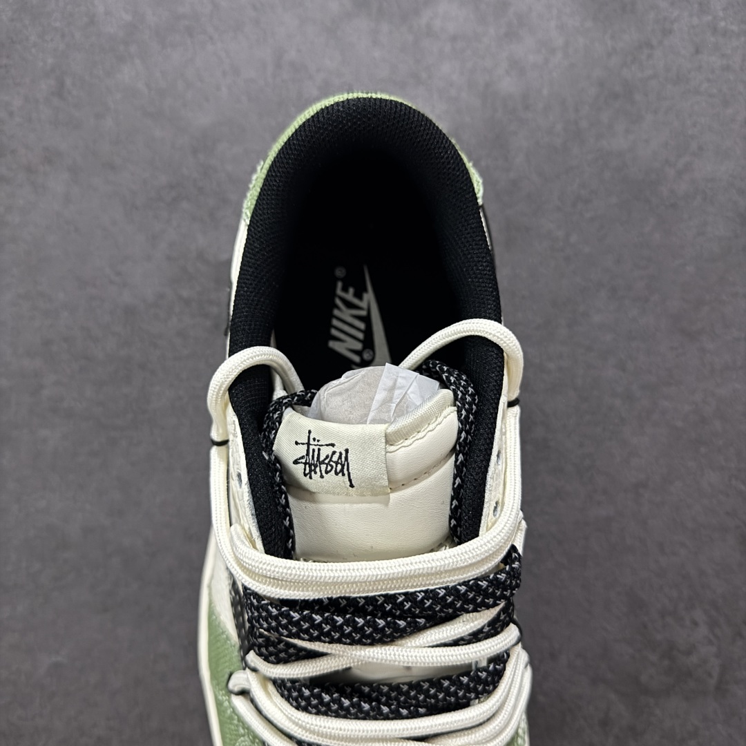 300 【定制版】Travis Scott x Fragment Design x Air Jordan 1 Low OG SP AJ1 斯图西联名 米绿帆布抽绳 低帮文化休闲板鞋 DM6868-102