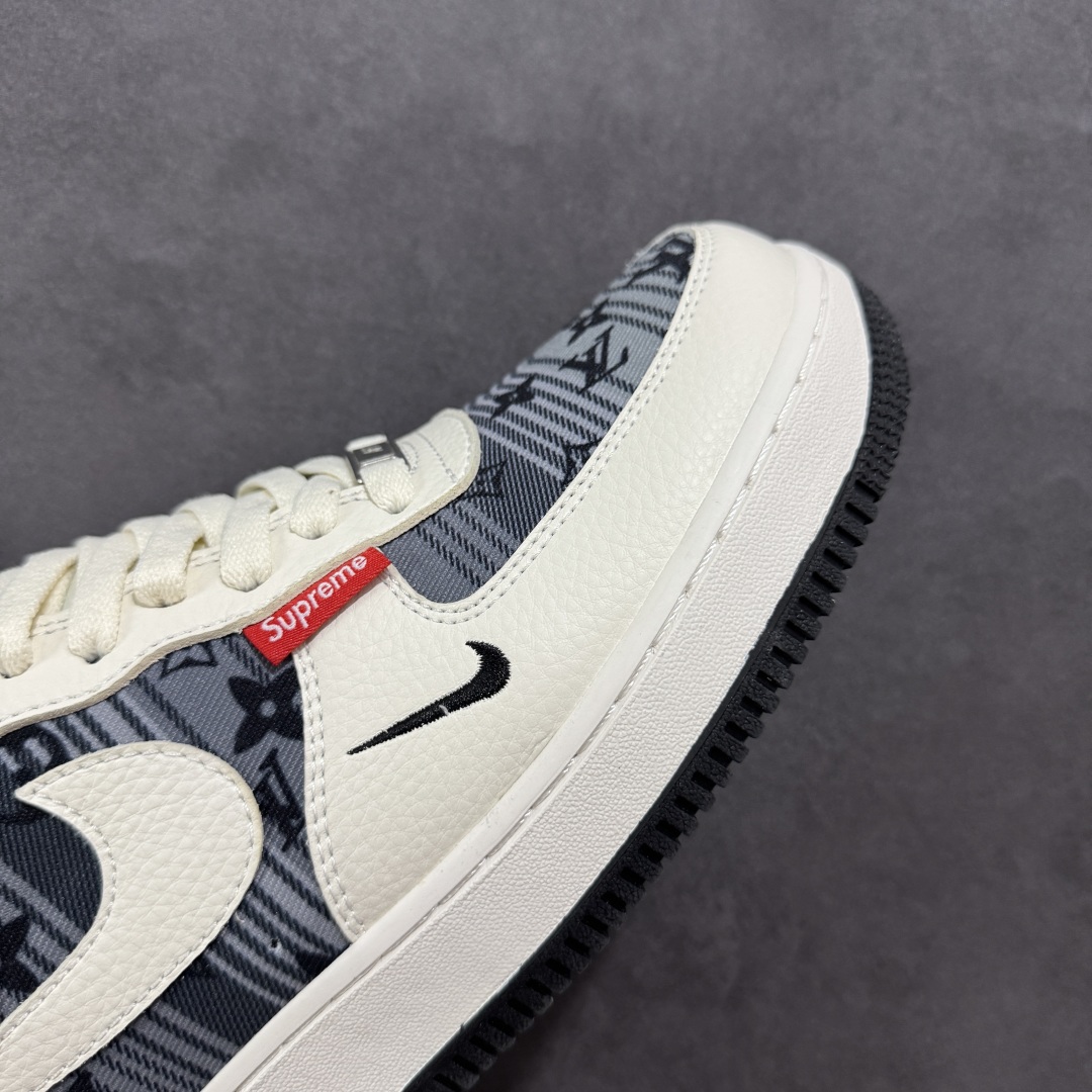 260 【定制版】Nike Air Force 1 Low 07 x Supreme 白黑小勾 BZ68808-108