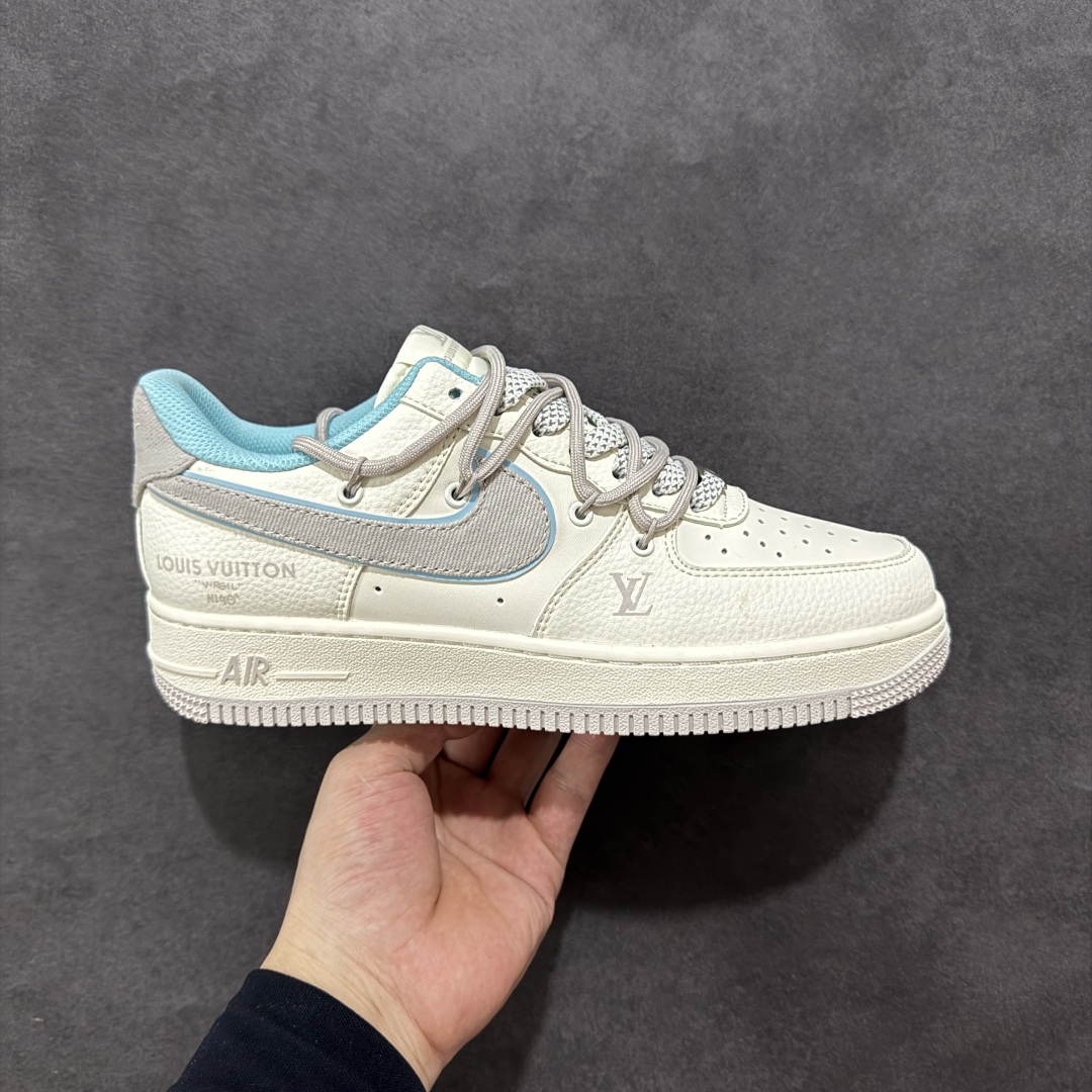 260 【定制版】Nike Air Force 1'07 Low LV联名 米青抽绳 空军一号低帮休闲板鞋 DM6868-095