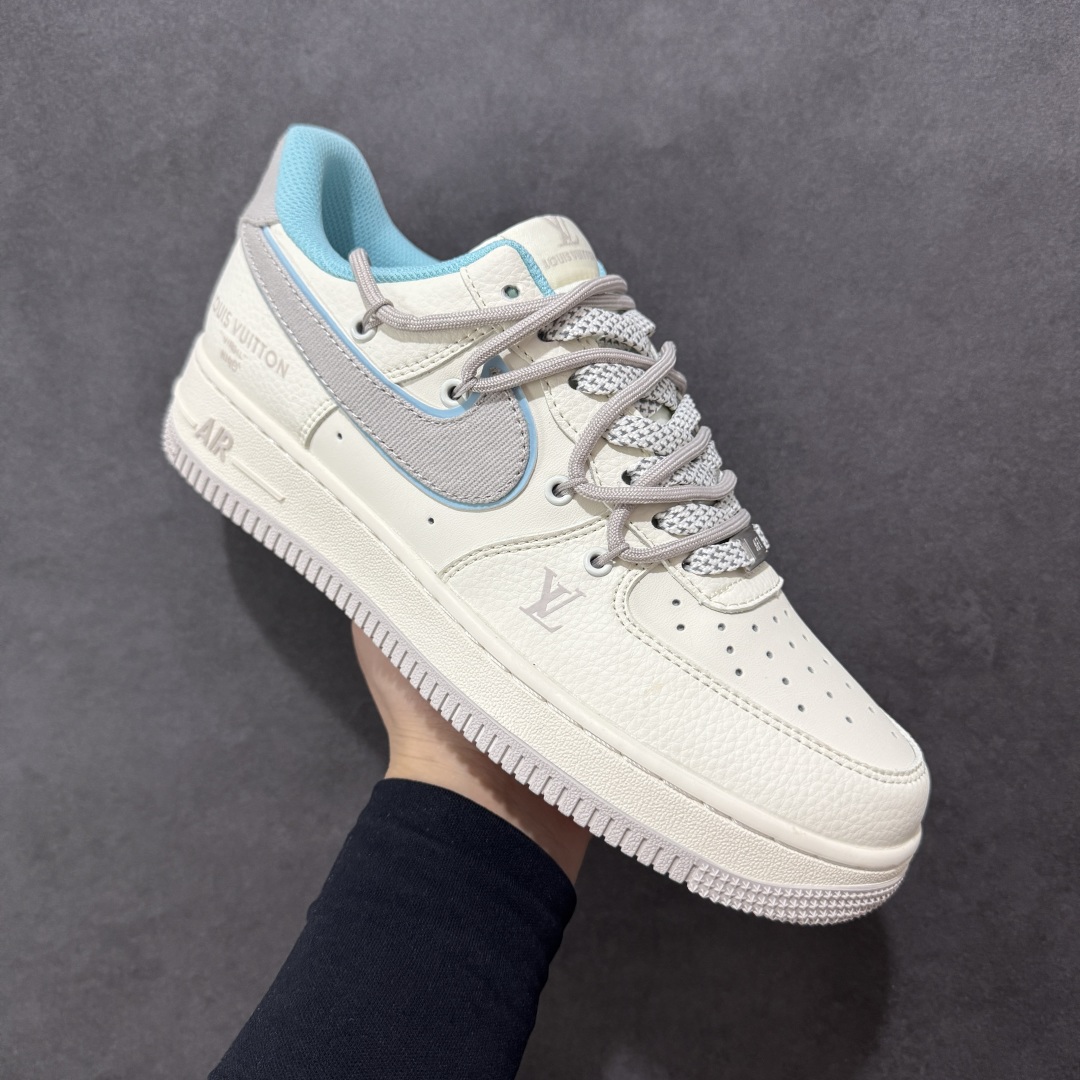 260 【定制版】Nike Air Force 1'07 Low LV联名 米青抽绳 空军一号低帮休闲板鞋 DM6868-095