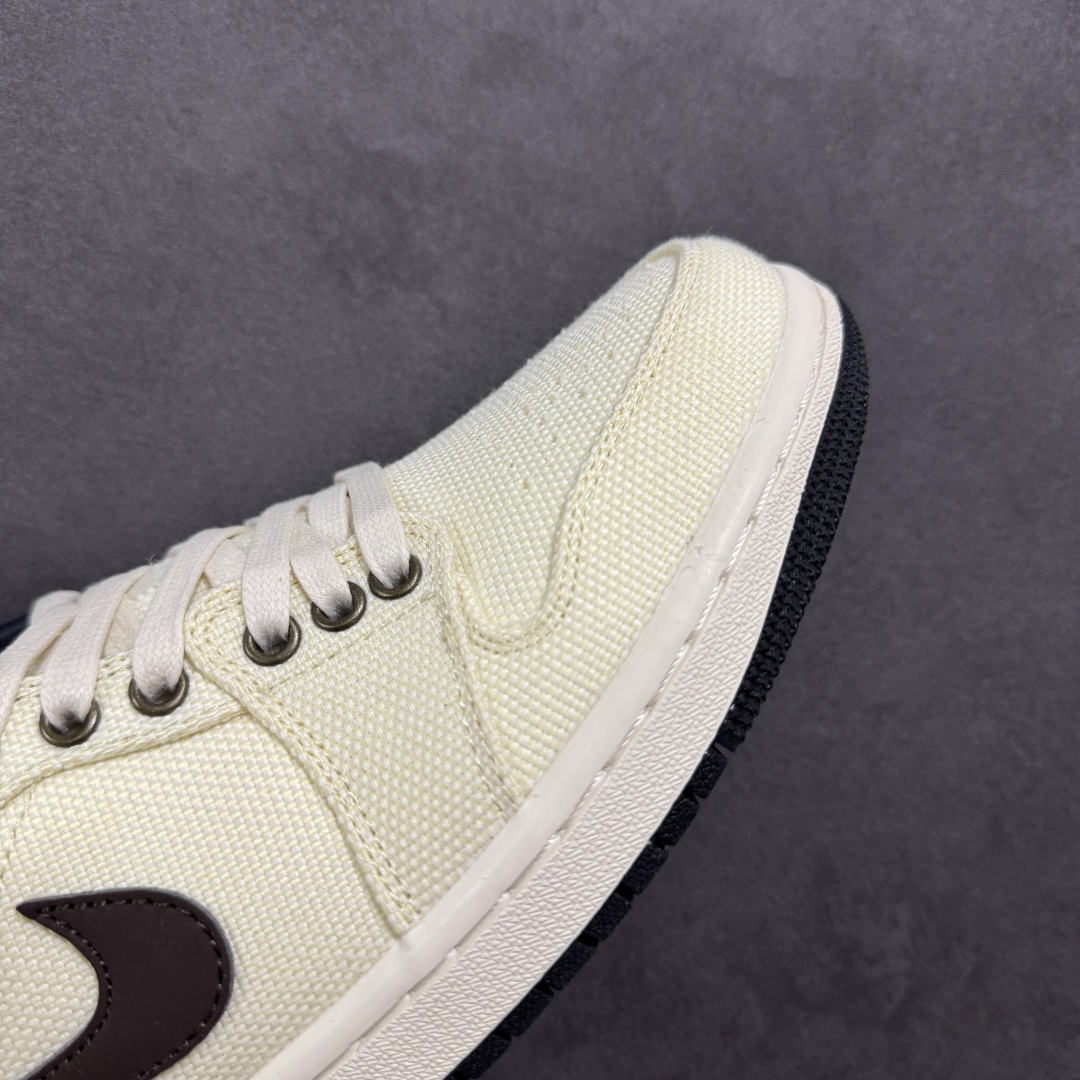 200 【K版】Air Jordan AJ1 Low 低帮 帆布米棕 IB8058-110
