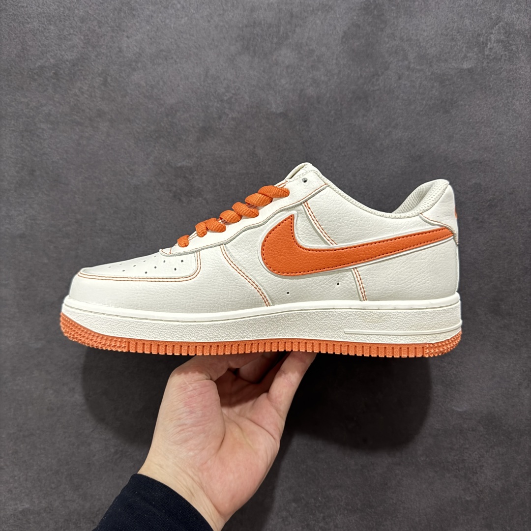 240 【定制版】Nike Air Force 1 Low 07 x Balenciaga 白橙双小勾 FR0538-092