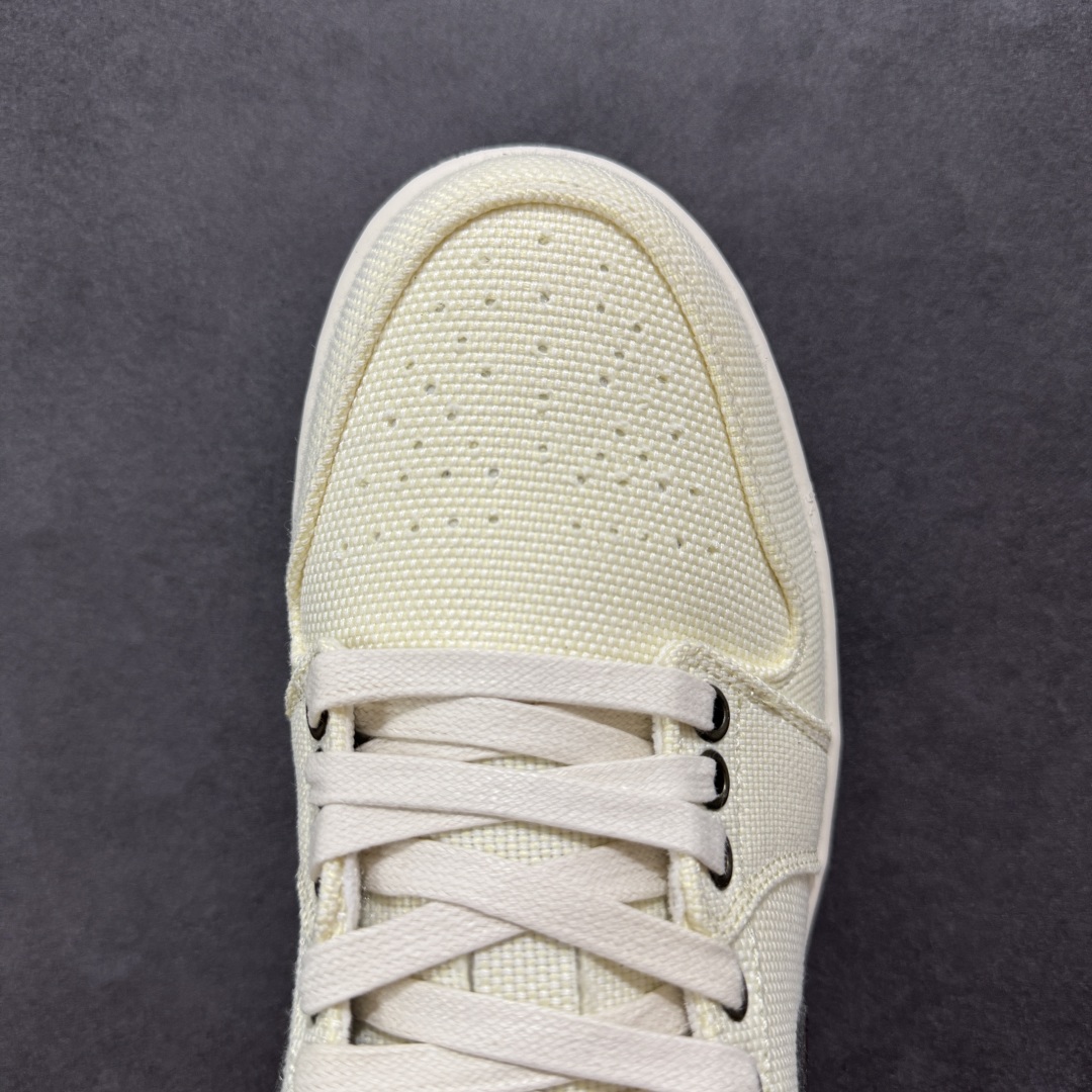 200 【K版】Air Jordan AJ1 Low 低帮 帆布米棕 IB8058-110
