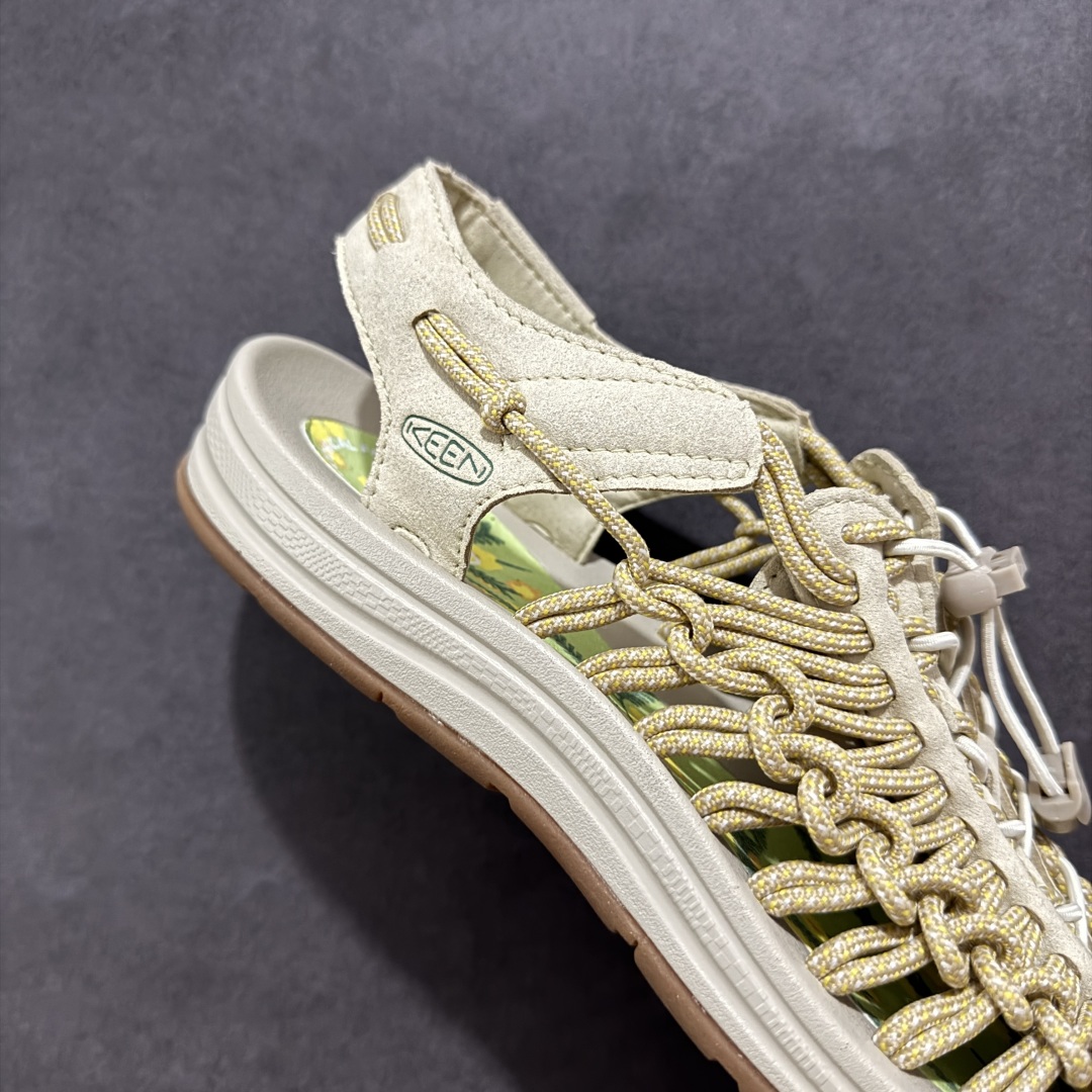 图片[6]-【公司级】人气户外休闲鞋品牌-科恩Keen Uneek Flat-M 平底编织弹力穿搭溯溪涉水休闲户外凉鞋 外贸订单出口品质 采用进口机台编制两根尼龙绳组成鞋面(快干衬里原料!!) 原装轻量级EVA中底缓震材质组合防滑橡胶外底部 夏季潮鞋,文青界的凉鞋至尊 都市机能户外品牌 KEEN 向来积极为其旗下大热鞋款 UNEEK 推出联名款，后跟为全封闭设计，快干衬里，HIGH-TRACTION橡胶外底，及轻量级EVA中底，达到轻量缓震的同时减轻重量。 尺码：36 37 38 40 41 42 43 44 45-选品中心