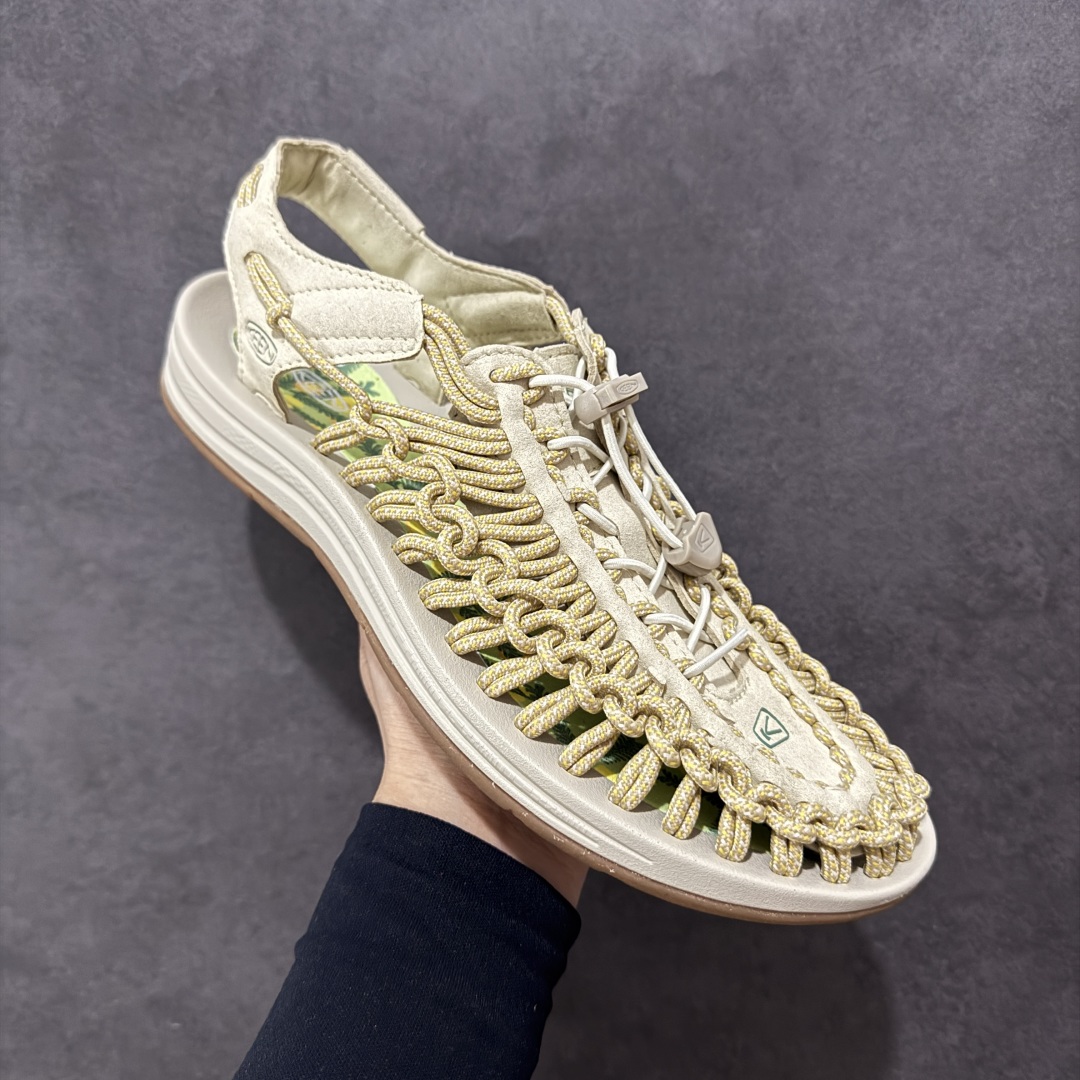 图片[3]-【公司级】人气户外休闲鞋品牌-科恩Keen Uneek Flat-M 平底编织弹力穿搭溯溪涉水休闲户外凉鞋 外贸订单出口品质 采用进口机台编制两根尼龙绳组成鞋面(快干衬里原料!!) 原装轻量级EVA中底缓震材质组合防滑橡胶外底部 夏季潮鞋,文青界的凉鞋至尊 都市机能户外品牌 KEEN 向来积极为其旗下大热鞋款 UNEEK 推出联名款，后跟为全封闭设计，快干衬里，HIGH-TRACTION橡胶外底，及轻量级EVA中底，达到轻量缓震的同时减轻重量。 尺码：36 37 38 40 41 42 43 44 45-选品中心