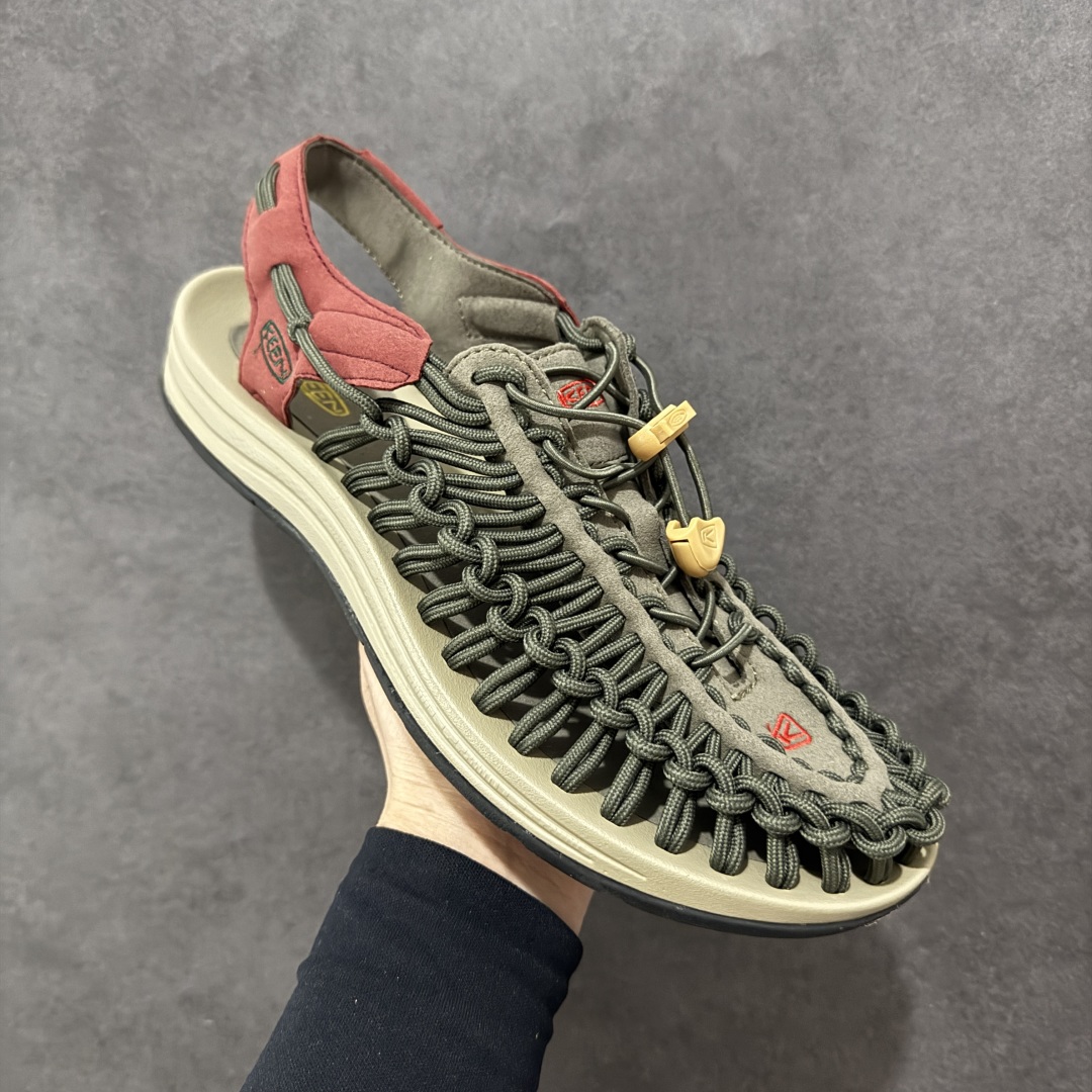 图片[3]-【公司级】人气户外休闲鞋品牌-科恩Keen Uneek Flat-M 平底编织弹力穿搭溯溪涉水休闲户外凉鞋 外贸订单出口品质 采用进口机台编制两根尼龙绳组成鞋面(快干衬里原料!!) 原装轻量级EVA中底缓震材质组合防滑橡胶外底部 夏季潮鞋,文青界的凉鞋至尊 都市机能户外品牌 KEEN 向来积极为其旗下大热鞋款 UNEEK 推出联名款，后跟为全封闭设计，快干衬里，HIGH-TRACTION橡胶外底，及轻量级EVA中底，达到轻量缓震的同时减轻重量。 尺码：36 37 38 40 41 42 43 44 45-选品中心