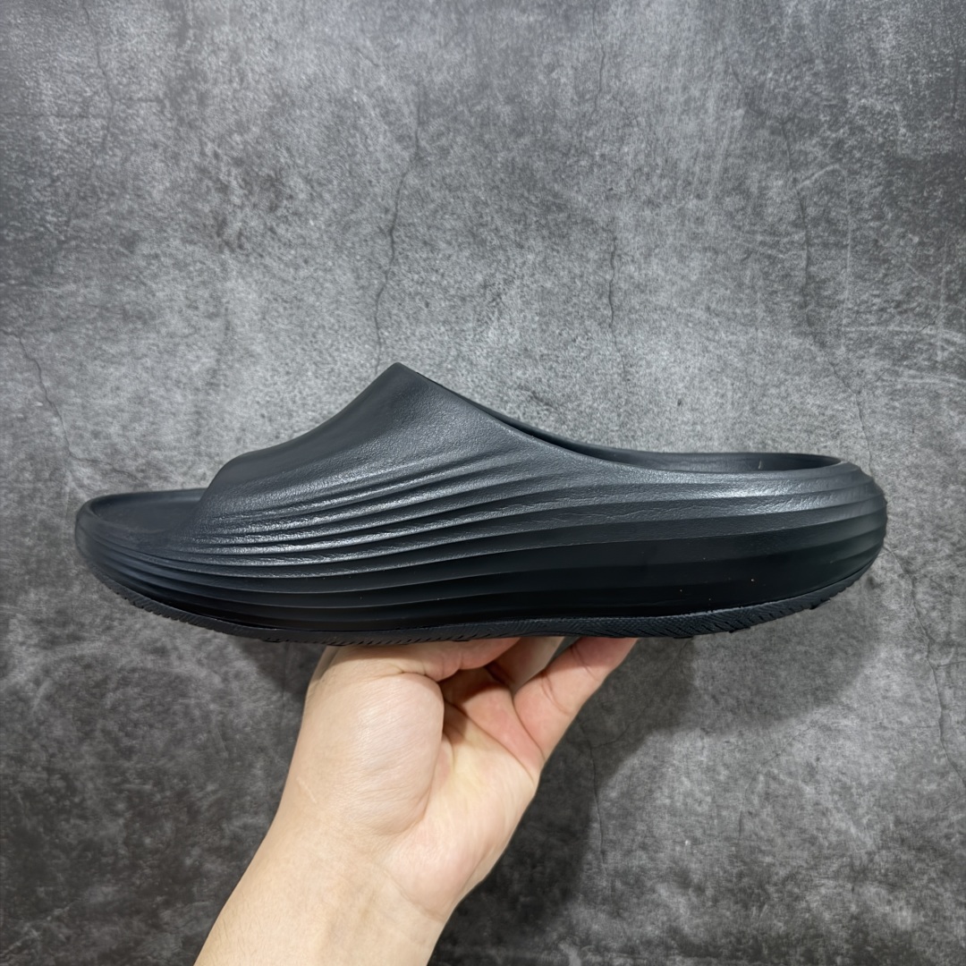 【正确组合底版】Nike ReactX Rejuven8 Slide Black 时尚舒适 防滑防磨一字拖鞋 男款 黑色 HV4479-001
