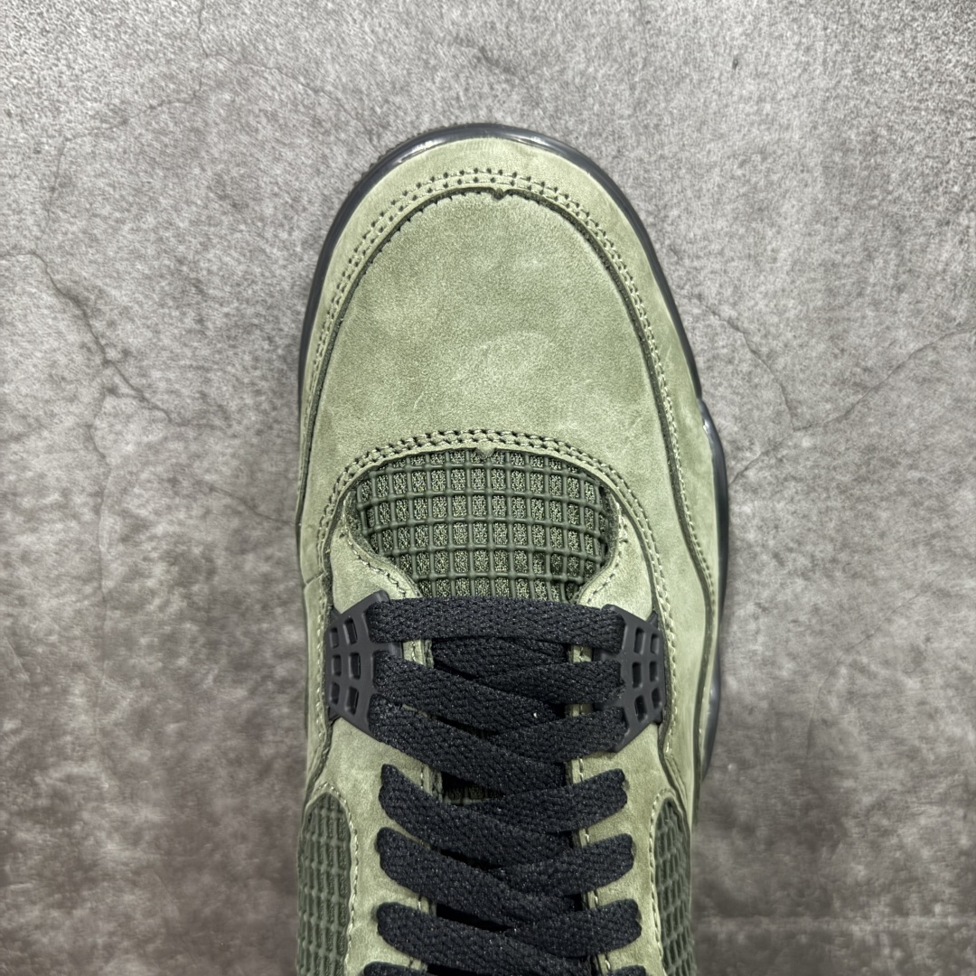 【原厂版本】UNDEFEATED x Jordan Air Jordan 4 AJ4舒适百搭 防滑耐磨 中帮 复古篮球鞋 男款 绿黑 IB1519-200