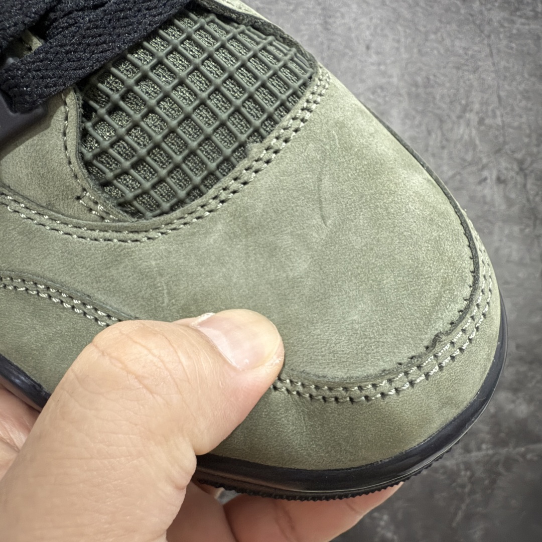 图片[5]-【原厂版本】UNDEFEATED x Jordan Air Jordan 4 AJ4舒适百搭 防滑耐磨 中帮 复古篮球鞋 男款 绿黑 IB1519-200 全新升级改良 原鞋原楦原纸板同源开发 完美呈现乔4的版型 内侧正确双色网格 还原细节 原厂皮料 正确气垫颜色 正确网格工艺 正确拉帮工艺 全鞋原装材料制作 原档案原模具打造 支持全方位与正品对比 尺码：40 40.5 41 42 42.5 43 44 44.5 45 46 47.5-选品中心