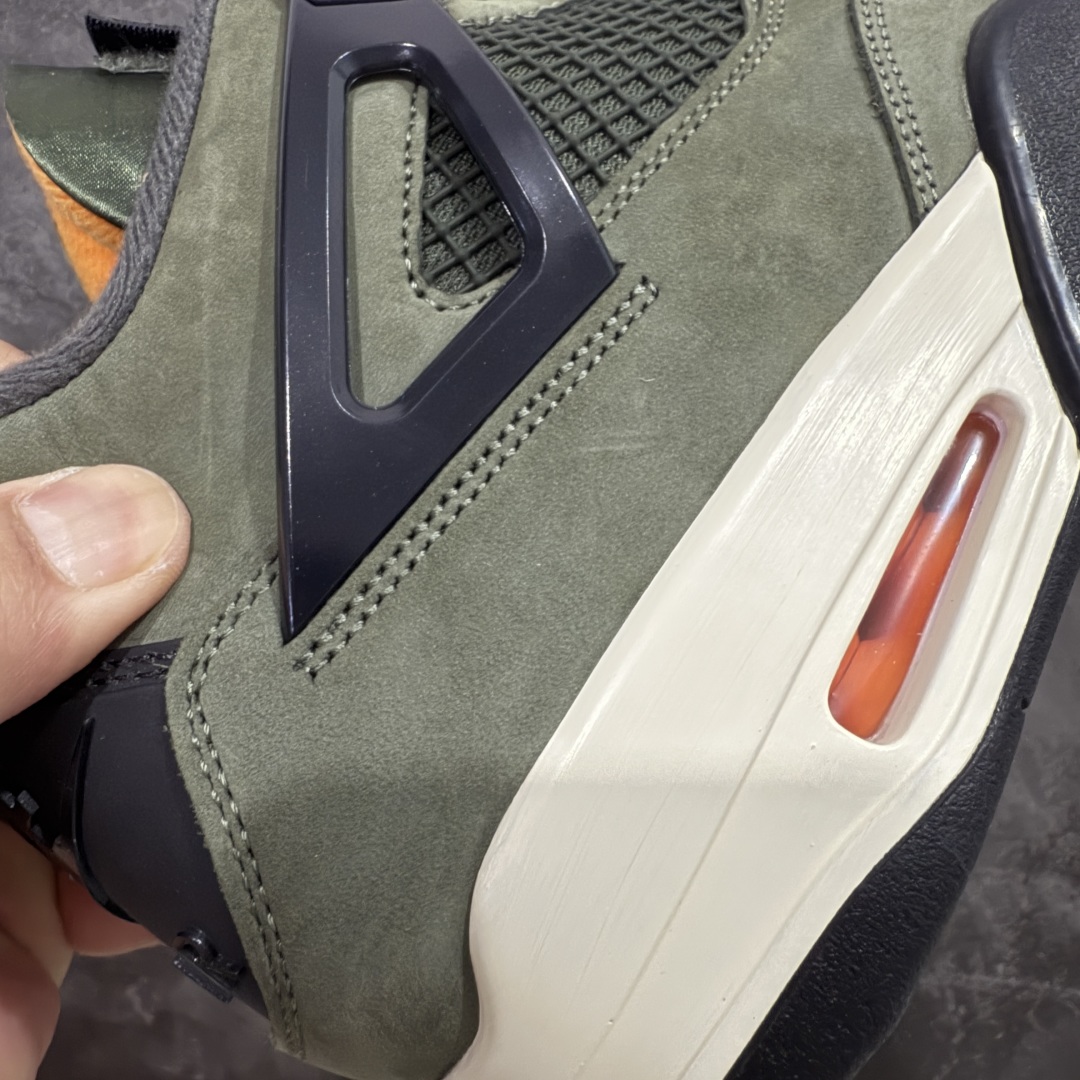 图片[3]-【原厂版本】UNDEFEATED x Jordan Air Jordan 4 AJ4舒适百搭 防滑耐磨 中帮 复古篮球鞋 男款 绿黑 IB1519-200 全新升级改良 原鞋原楦原纸板同源开发 完美呈现乔4的版型 内侧正确双色网格 还原细节 原厂皮料 正确气垫颜色 正确网格工艺 正确拉帮工艺 全鞋原装材料制作 原档案原模具打造 支持全方位与正品对比 尺码：40 40.5 41 42 42.5 43 44 44.5 45 46 47.5-选品中心