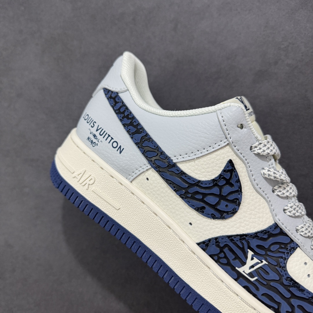 【定制版】Nike Air Force 1 Low 07 x Louis Vuitton 蓝白灰满天星 JJ2508-701