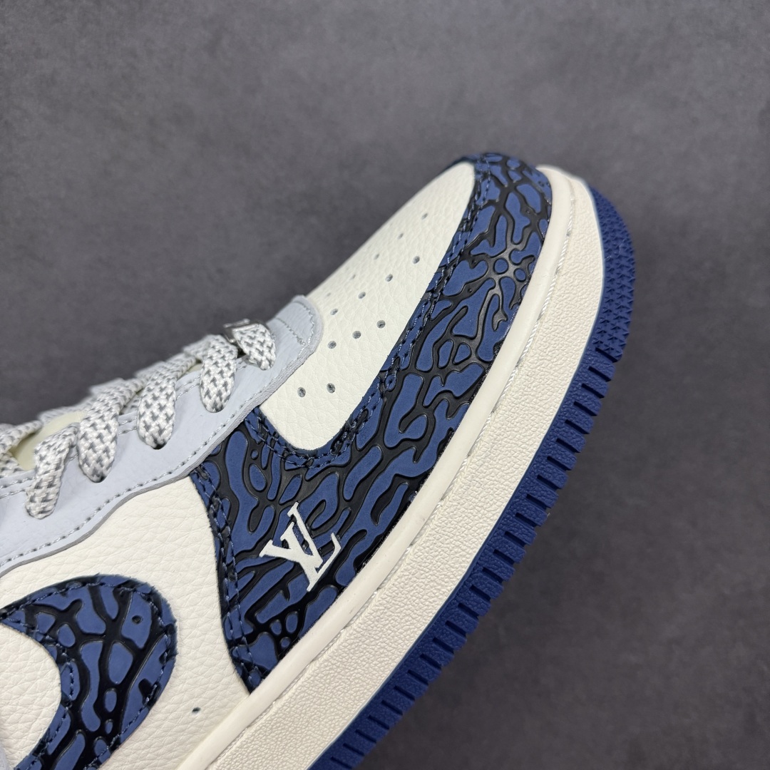 【定制版】Nike Air Force 1 Low 07 x Louis Vuitton 蓝白灰满天星 JJ2508-701