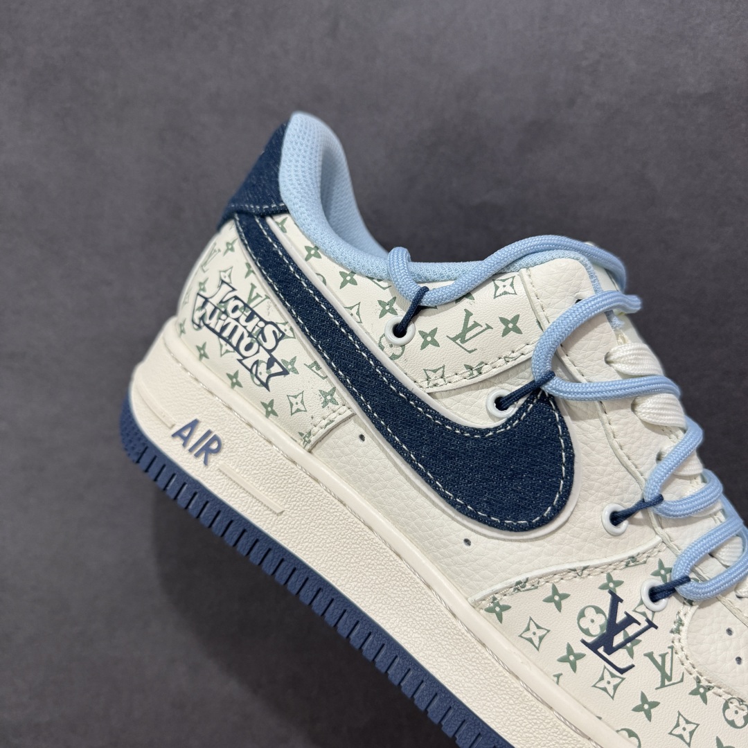 【定制版】Nike Air Force 1 Low 07 x Louis Vuitton 白蓝 DM6868-096