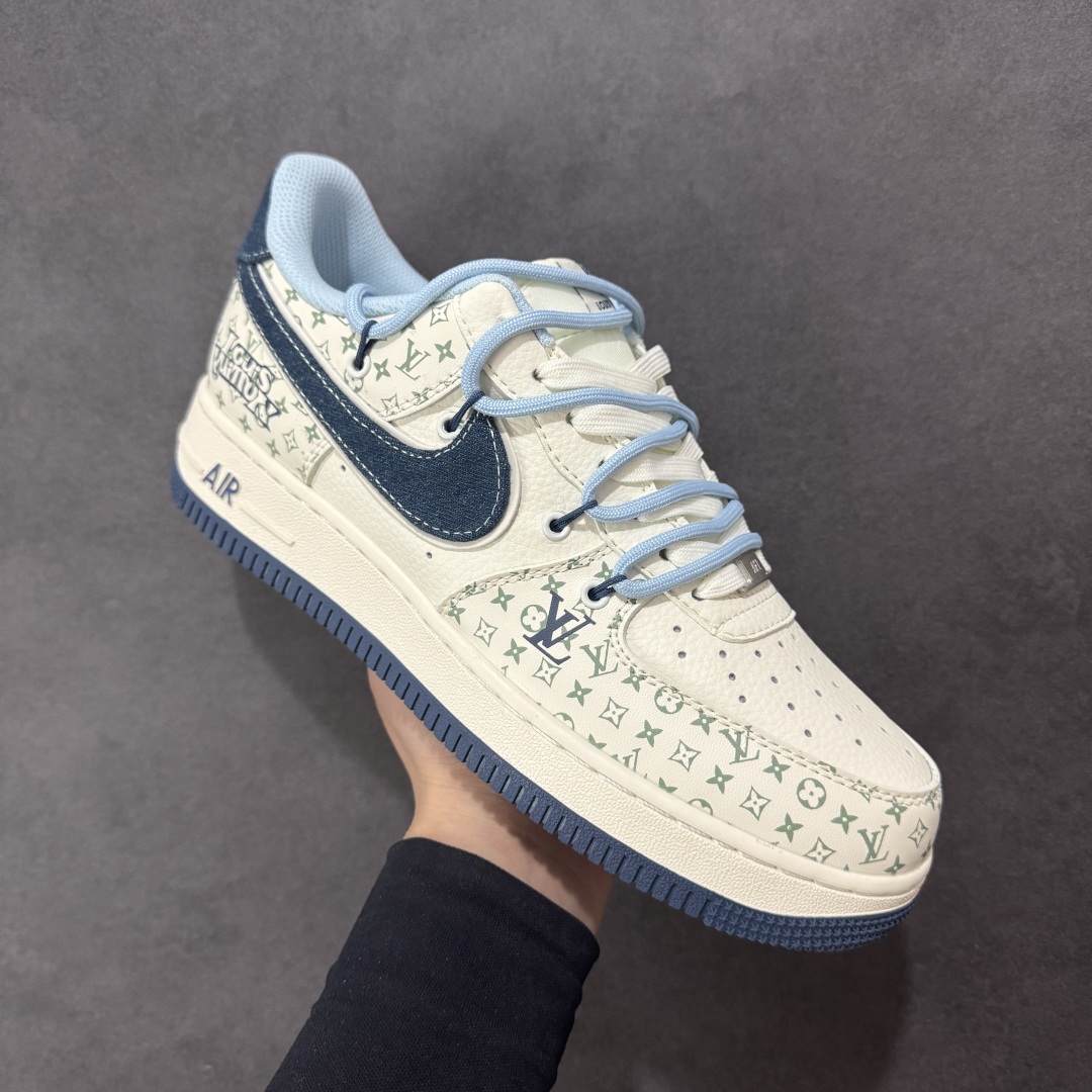 【定制版】Nike Air Force 1 Low 07 x Louis Vuitton 白蓝 DM6868-096