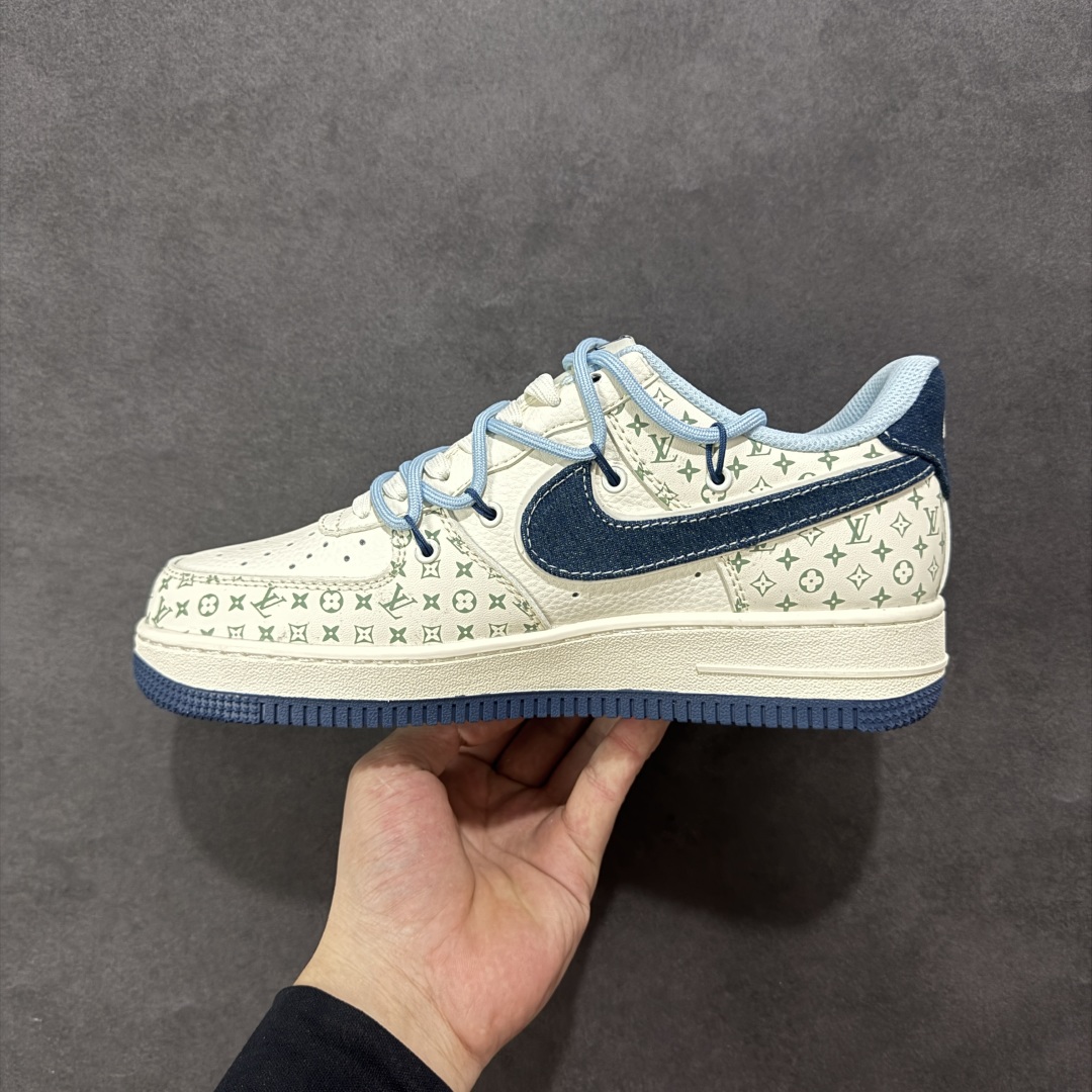 【定制版】Nike Air Force 1 Low 07 x Louis Vuitton 白蓝 DM6868-096