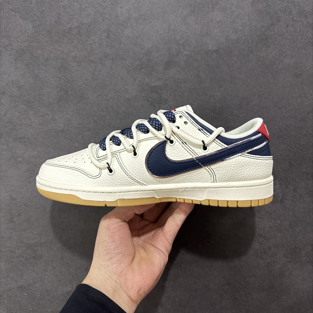 300 【定制版】Nike SB Dunk Low Sup联名 绑带蓝勾 周年高端定制 低帮休闲板鞋 FC1688-217