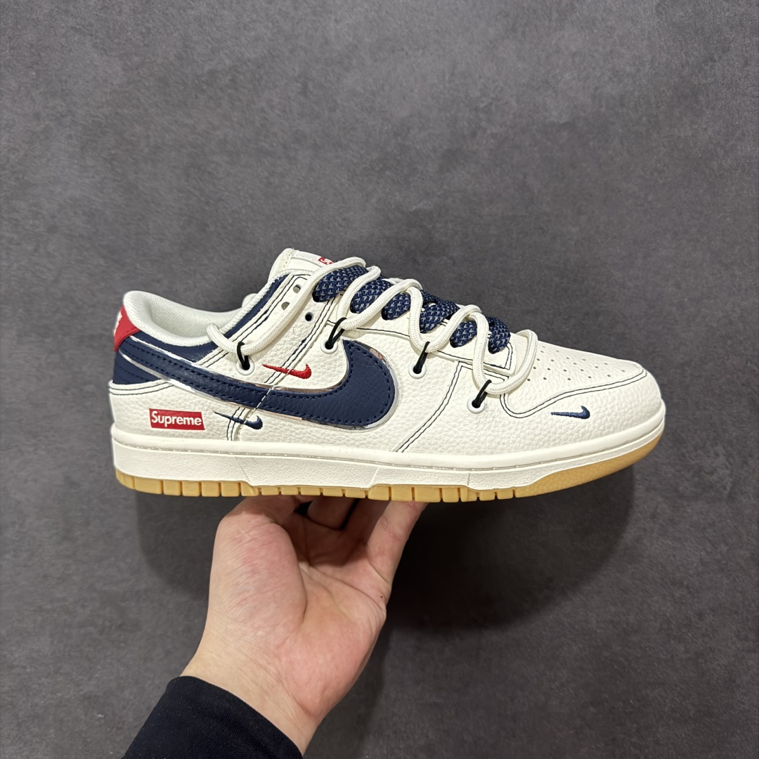 300 【定制版】Nike SB Dunk Low Sup联名 绑带蓝勾 周年高端定制 低帮休闲板鞋 FC1688-217