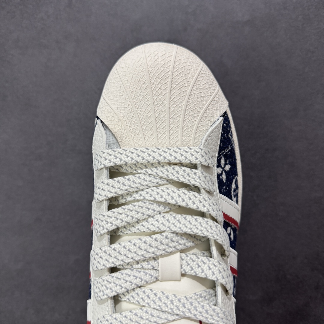 240 【定制版】AD Originals Superstar x Louis Vuitton 黑白红 JY8910