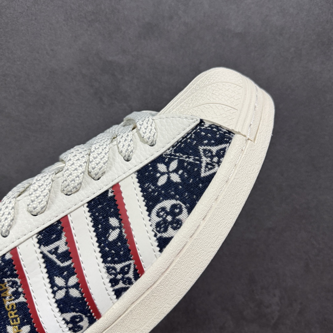 240 【定制版】AD Originals Superstar x Louis Vuitton 黑白红 JY8910