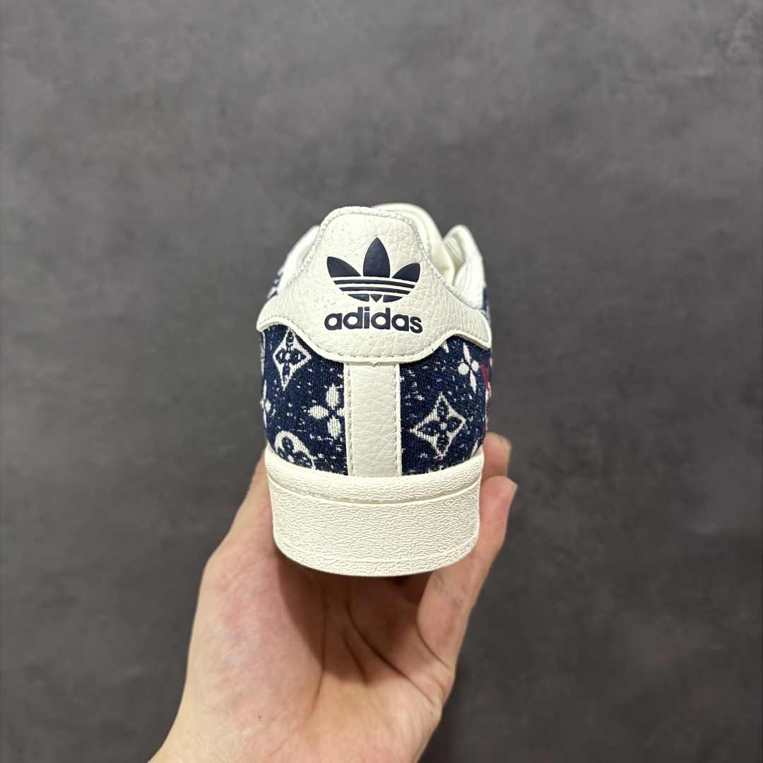 240 【定制版】AD Originals Superstar x Louis Vuitton 黑白红 JY8910