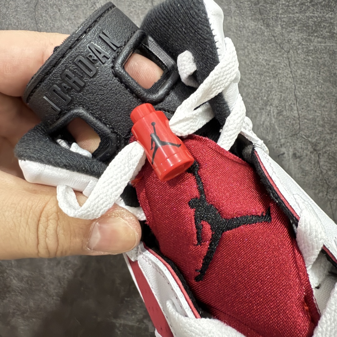 图片[5]-【原厂版本】 Air Jordan AJ6 Retro 胭脂红 白红 CT8529-106 原楦原纸板 正品既视感十足‼️ 采购原厂皮料 到手可放心比对原鞋 上脚百分百充当正品驾驭 真正原装公司级完美鞋型 一切细节实拍所见所得！纸板中底、钢印 完美版型 一应俱全外贸专供 发国外寄售可稳妥充正操作 尺码：40 40.5 41 42 42.5 43 44 44.5 45 46 47.5-选品中心