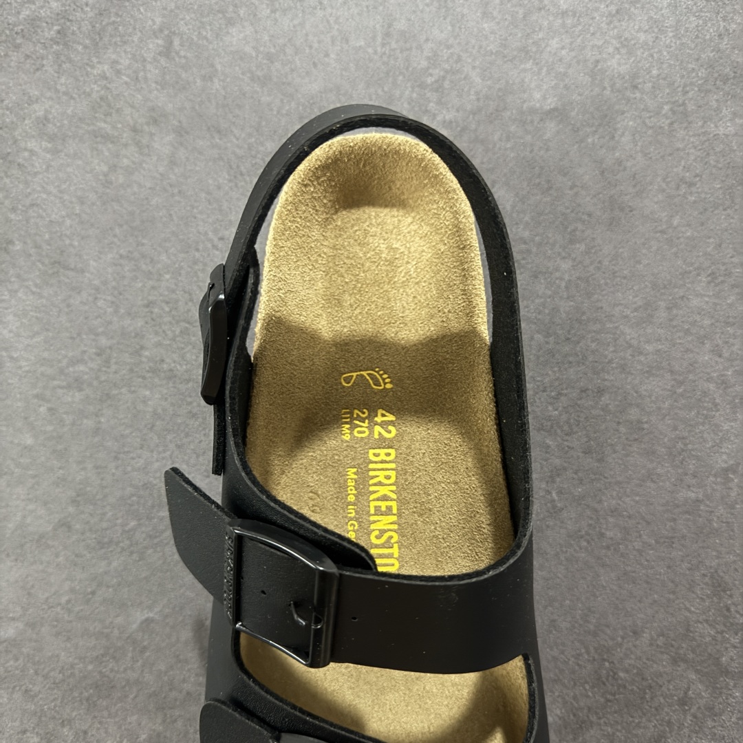 图片[7]-【广东纯原版本】博肯 Birkenstock 二字拖凉鞋系列 广东原产#德国百年知名鞋履品牌·博肯Birkenstock 勃肯#采用质地柔软牛皮面料材质#中底搭载缓震软木橡胶 其特有的鞋床设计，贴合脚面穿着舒适 Birkenstock Milano中性软木鞋底经典款式，非常好搭，鞋底结实耐磨，适合夏天。 尺码：35-45(偏大一码)-选品中心