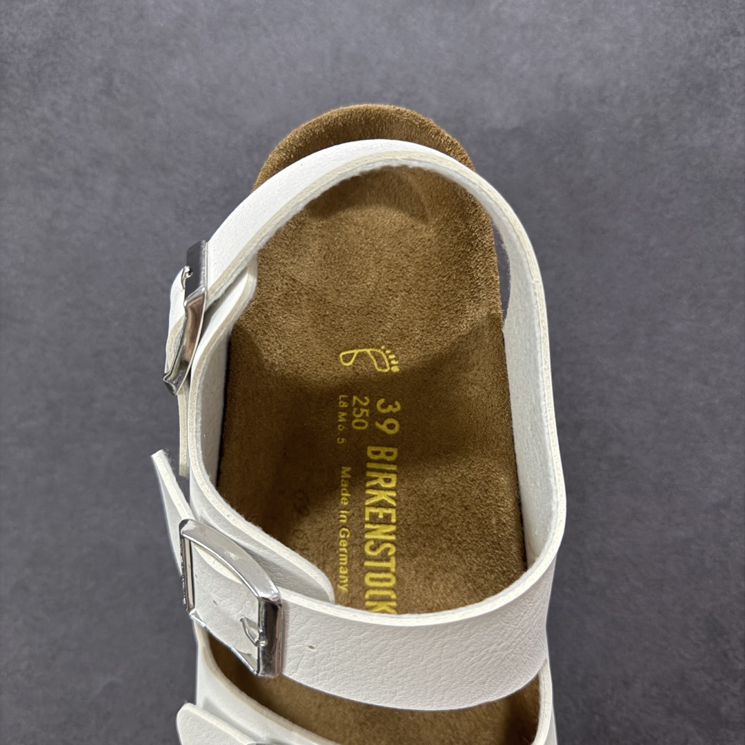 图片[7]-【广东纯原版本】博肯 Birkenstock 二字拖凉鞋系列 广东原产#德国百年知名鞋履品牌·博肯Birkenstock 勃肯#采用质地柔软牛皮面料材质#中底搭载缓震软木橡胶 其特有的鞋床设计，贴合脚面穿着舒适 Birkenstock Milano中性软木鞋底经典款式，非常好搭，鞋底结实耐磨，适合夏天。 尺码：35-45(偏大一码)-选品中心