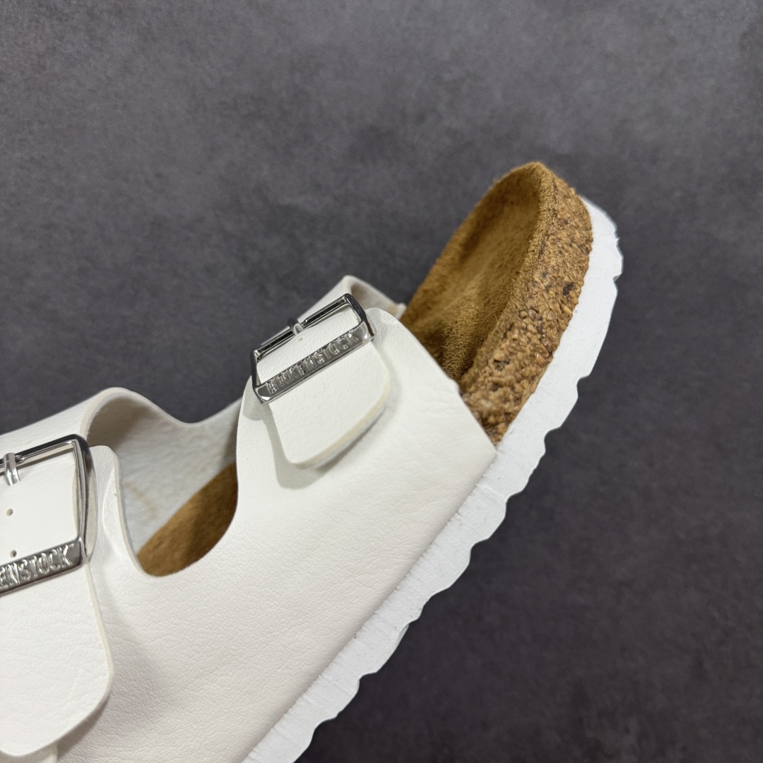 图片[5]-【广东纯原版本】博肯 Birkenstock 二字拖凉鞋系列 广东原产#德国百年知名鞋履品牌·博肯Birkenstock 勃肯#采用质地柔软牛皮面料材质#中底搭载缓震软木橡胶 其特有的鞋床设计，贴合脚面穿着舒适 Birkenstock Milano中性软木鞋底经典款式，非常好搭，鞋底结实耐磨，适合夏天。 尺码：35-45(偏大一码)-选品中心