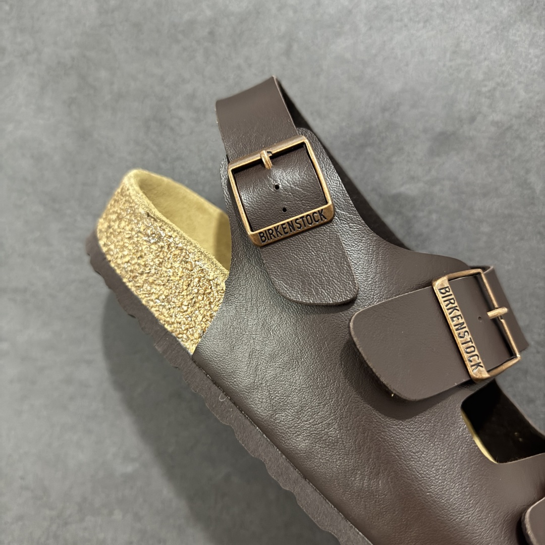 图片[6]-【广东纯原版本】博肯 Birkenstock 二字拖凉鞋系列 广东原产#德国百年知名鞋履品牌·博肯Birkenstock 勃肯#采用质地柔软牛皮面料材质#中底搭载缓震软木橡胶 其特有的鞋床设计，贴合脚面穿着舒适 Birkenstock Milano中性软木鞋底经典款式，非常好搭，鞋底结实耐磨，适合夏天。 尺码：35-45(偏大一码)-选品中心