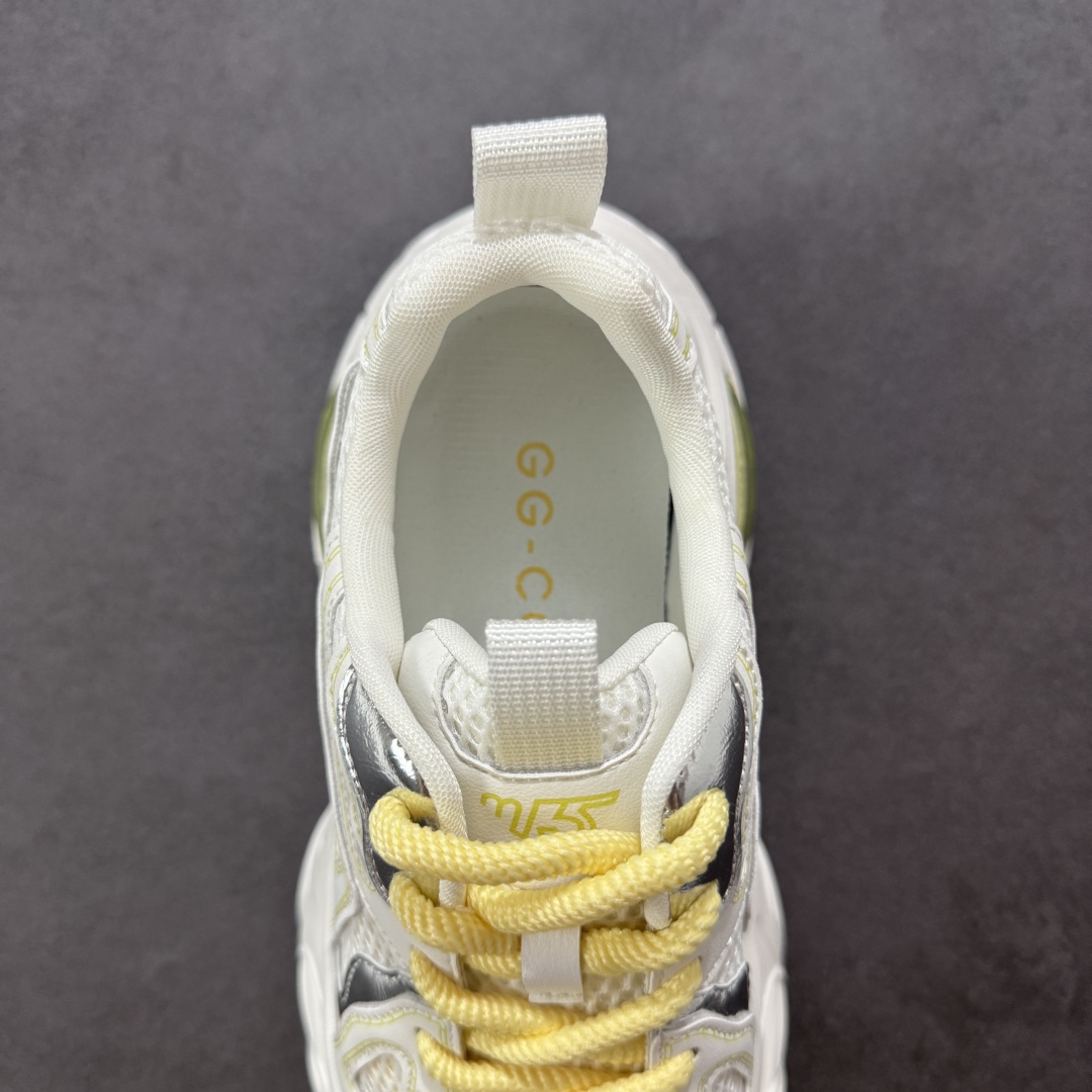 图片[7]-【公司级】GG-CC赵露思休闲运动气垫厚底增高老爹鞋系列 #广东大厂出品 完美细节 25ss春季新款厚底增高 大长腿 时髦look轻松定格 不费力展现率性氛围 高档银盒 酷帅机能风不规则设计气垫大底 白黄兰拼色造型设计 轻便舒适百搭 GGCC厚底增高简直就是小个子的快乐!不管怎么搭都好看~ 尺码：35 36 37 38 39 40-选品中心