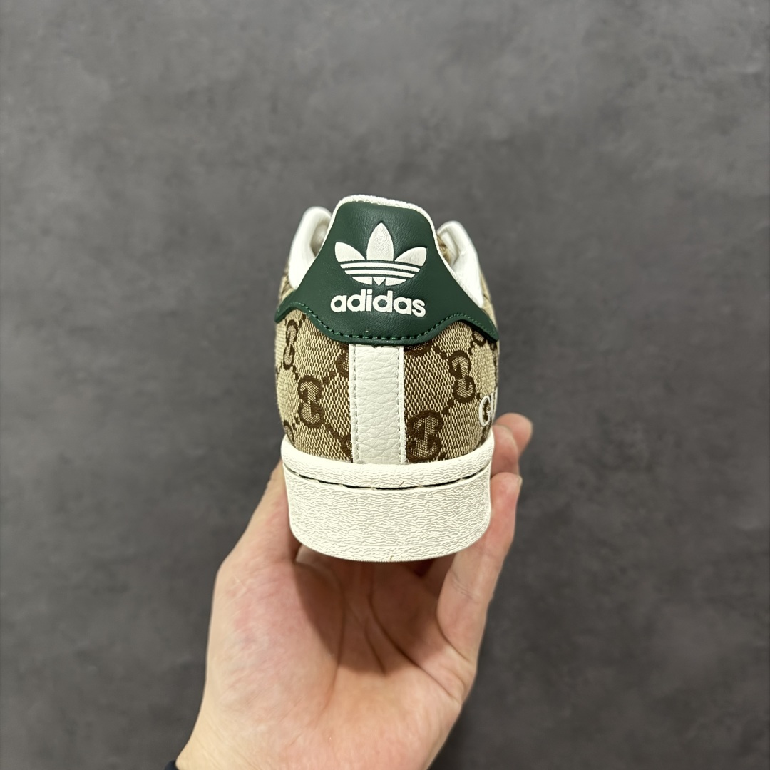 【定制版】Gucci x Ad Superstar 定制配色 古驰联名 三叶草低帮休闲百搭贝壳头板鞋 SD6807