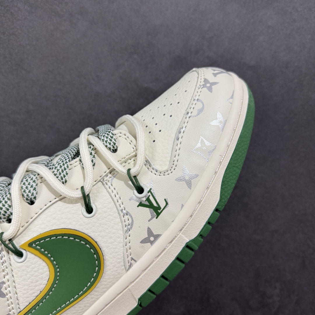 【定制版】Nike SB Dunk Low LV联名 绑带绿勾 周年高端定制 低帮休闲板鞋 DM6868-103