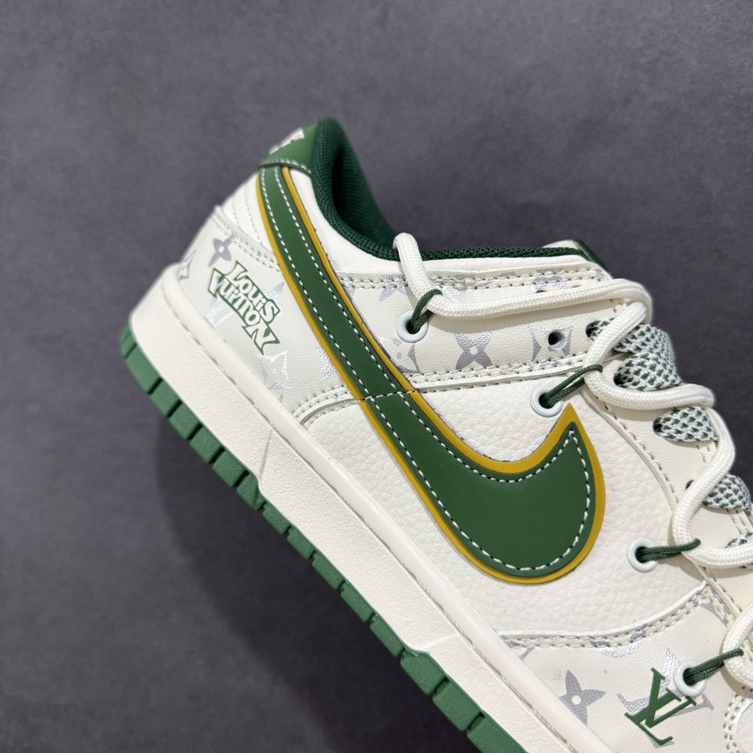 【定制版】Nike SB Dunk Low LV联名 绑带绿勾 周年高端定制 低帮休闲板鞋 DM6868-103